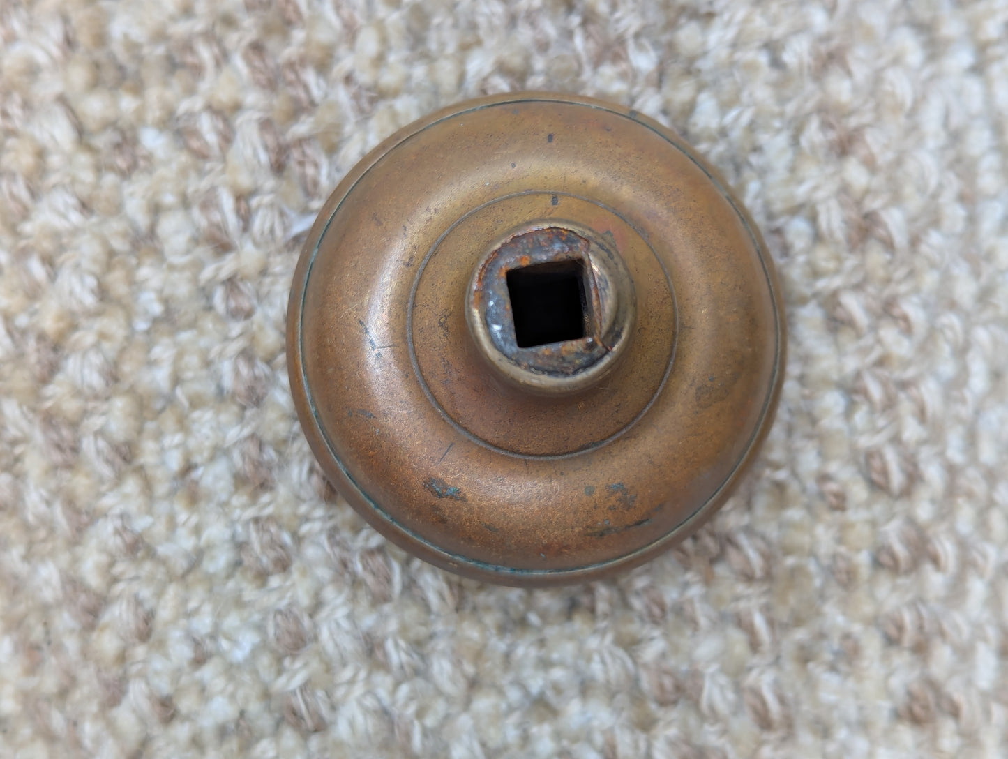 2 1/4" Antique Brass Door Knob Set Door Hardware