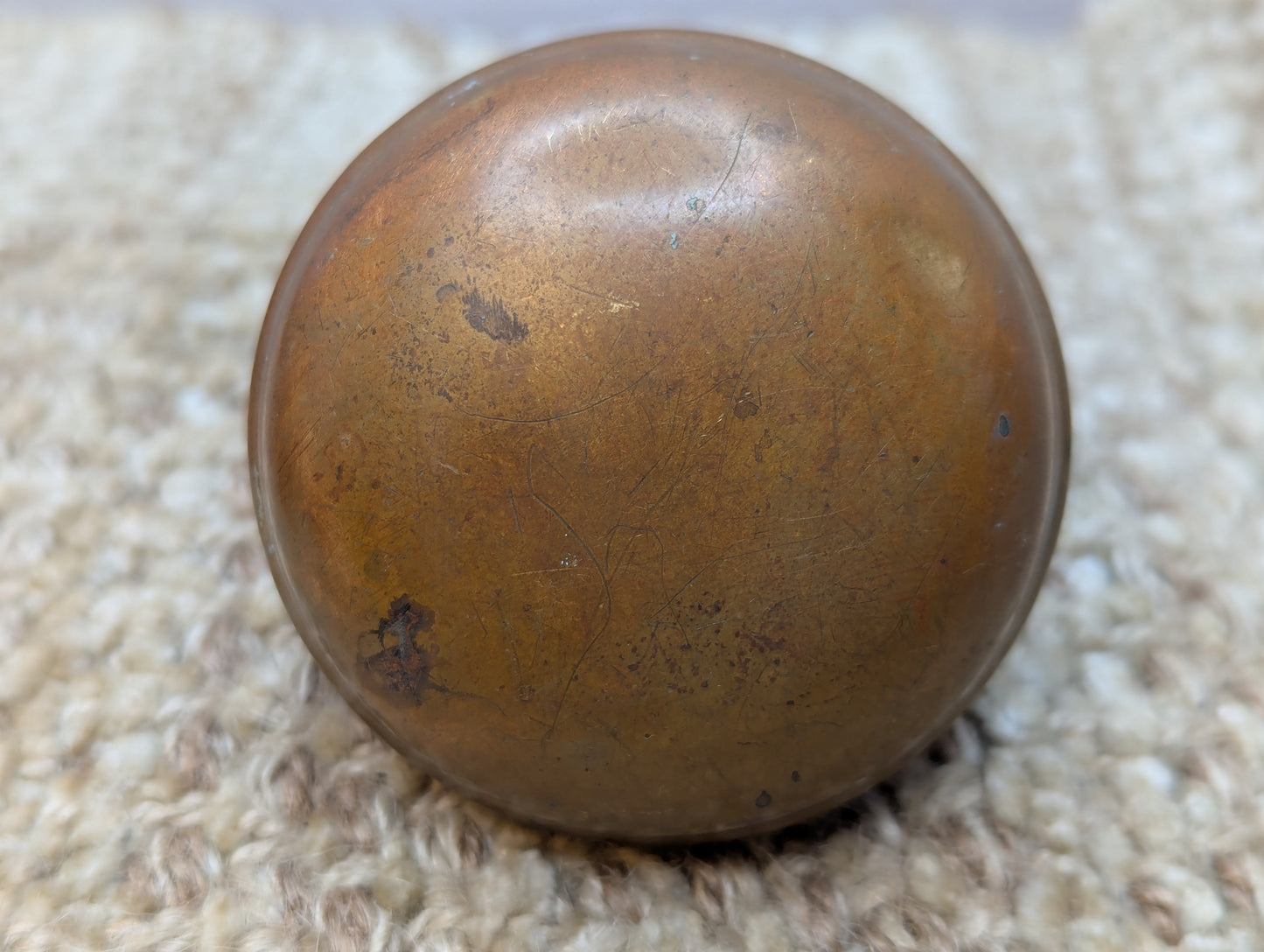 2 1/4" Antique Brass Door Knob Set Door Hardware