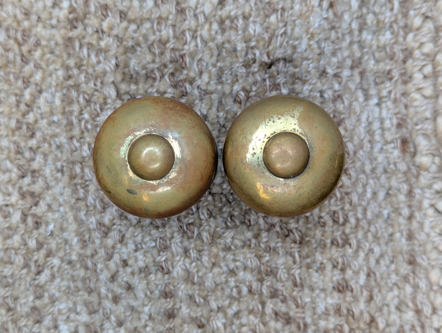 1 3/4" Antique Brass Door Knobs & Brass Rosettes #3411 3/4 Door Hardware