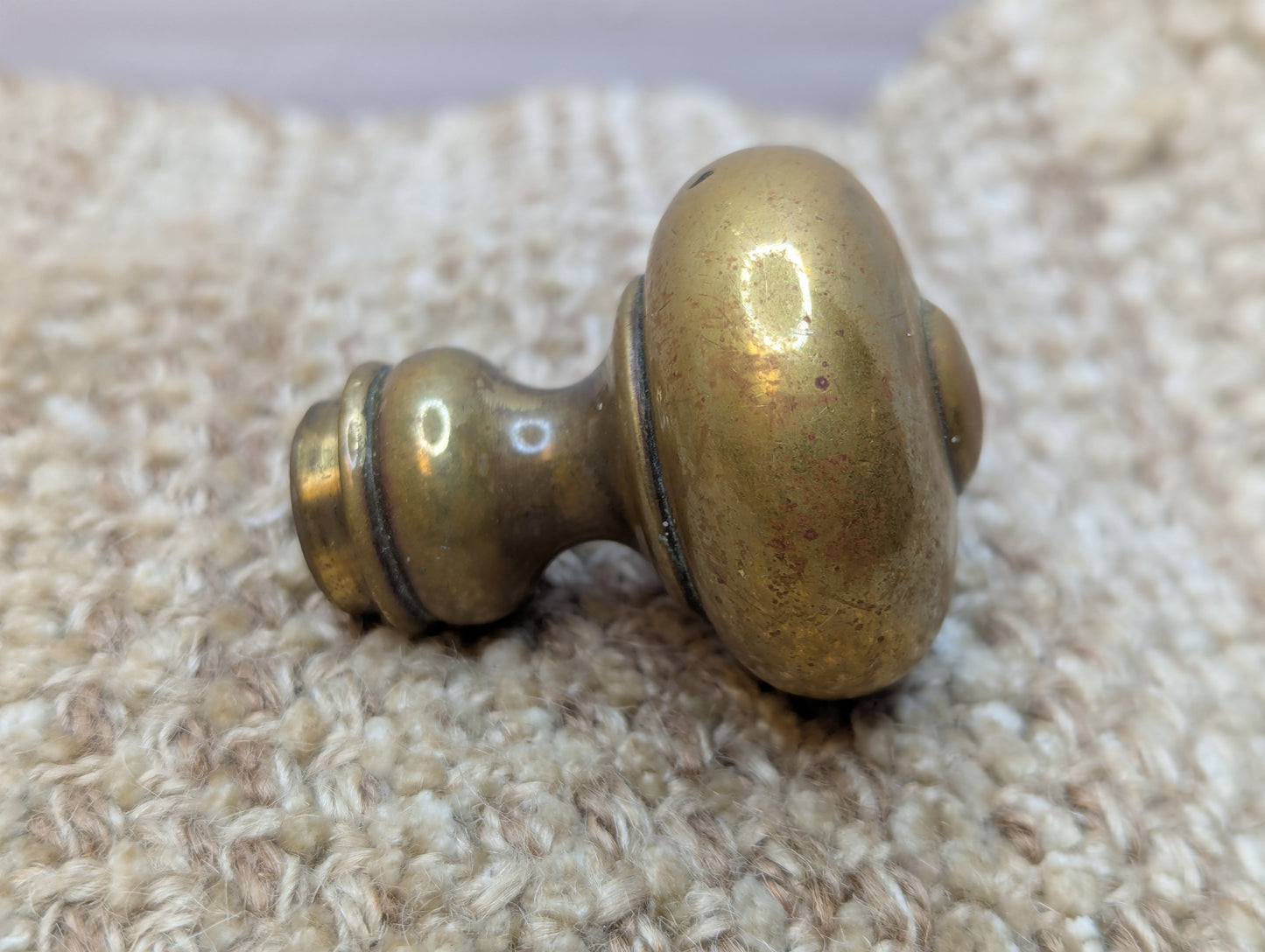 1 3/4" Antique Brass Door Knobs & Brass Rosettes #3411 3/4 Door Hardware