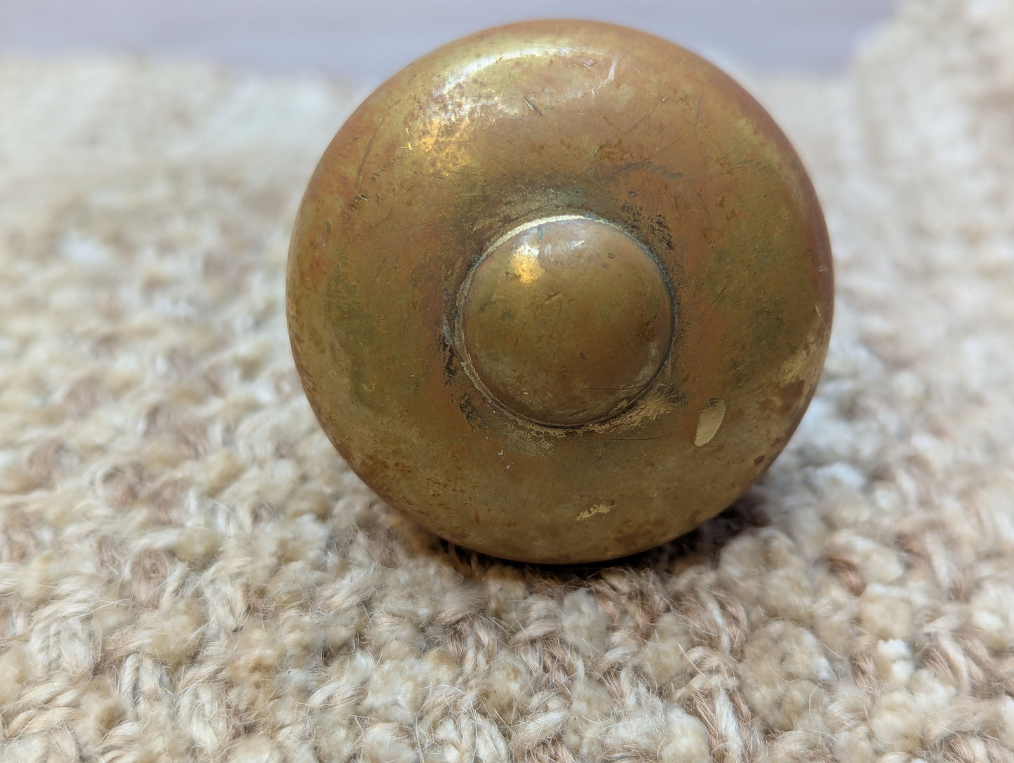 1 3/4" Antique Brass Door Knobs & Brass Rosettes #3411 3/4 Door Hardware