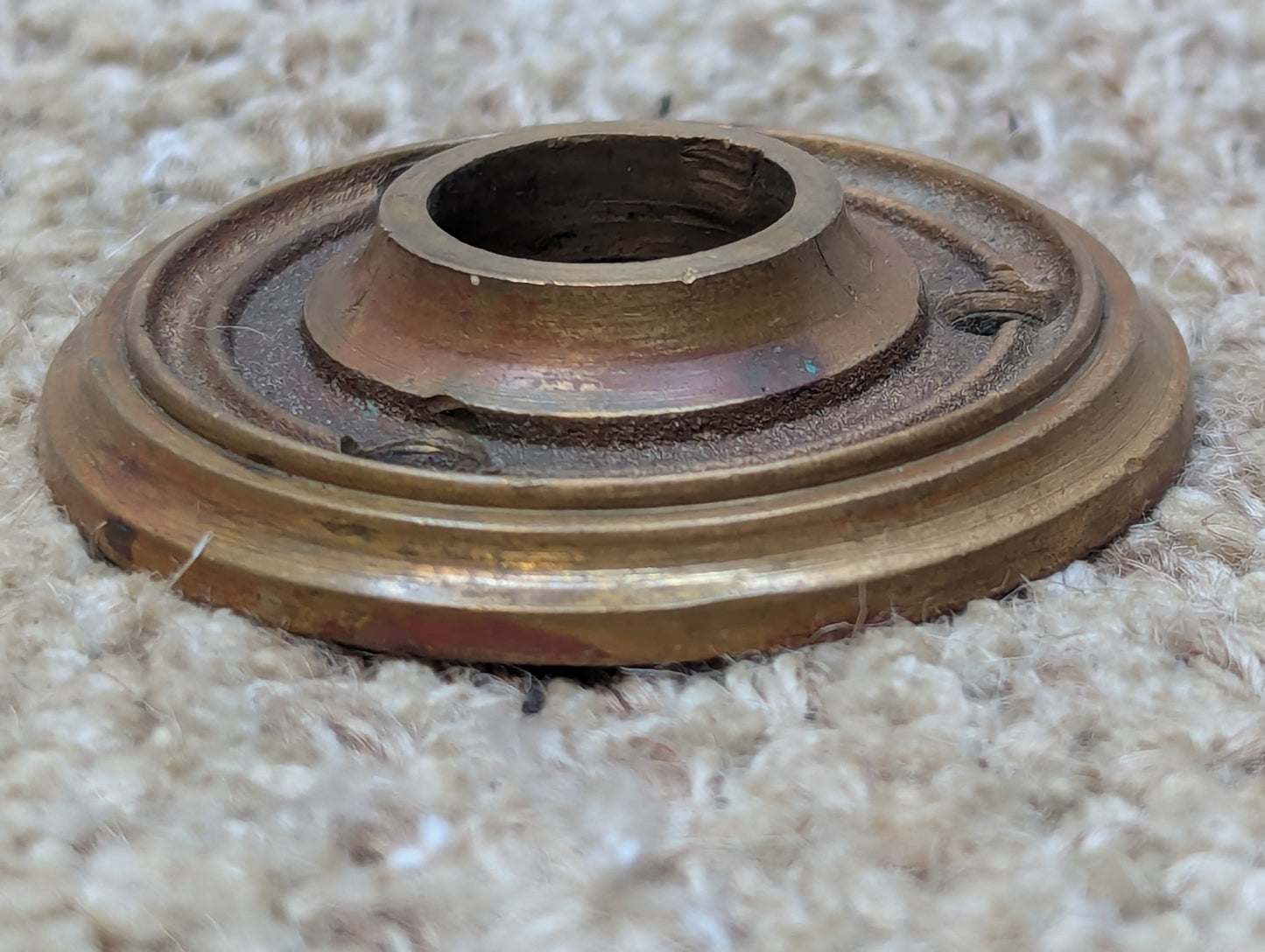 2 1/4" Antique Monroe #8650 Cast Brass Rosette Escutcheon For Door Knob Door Hardware