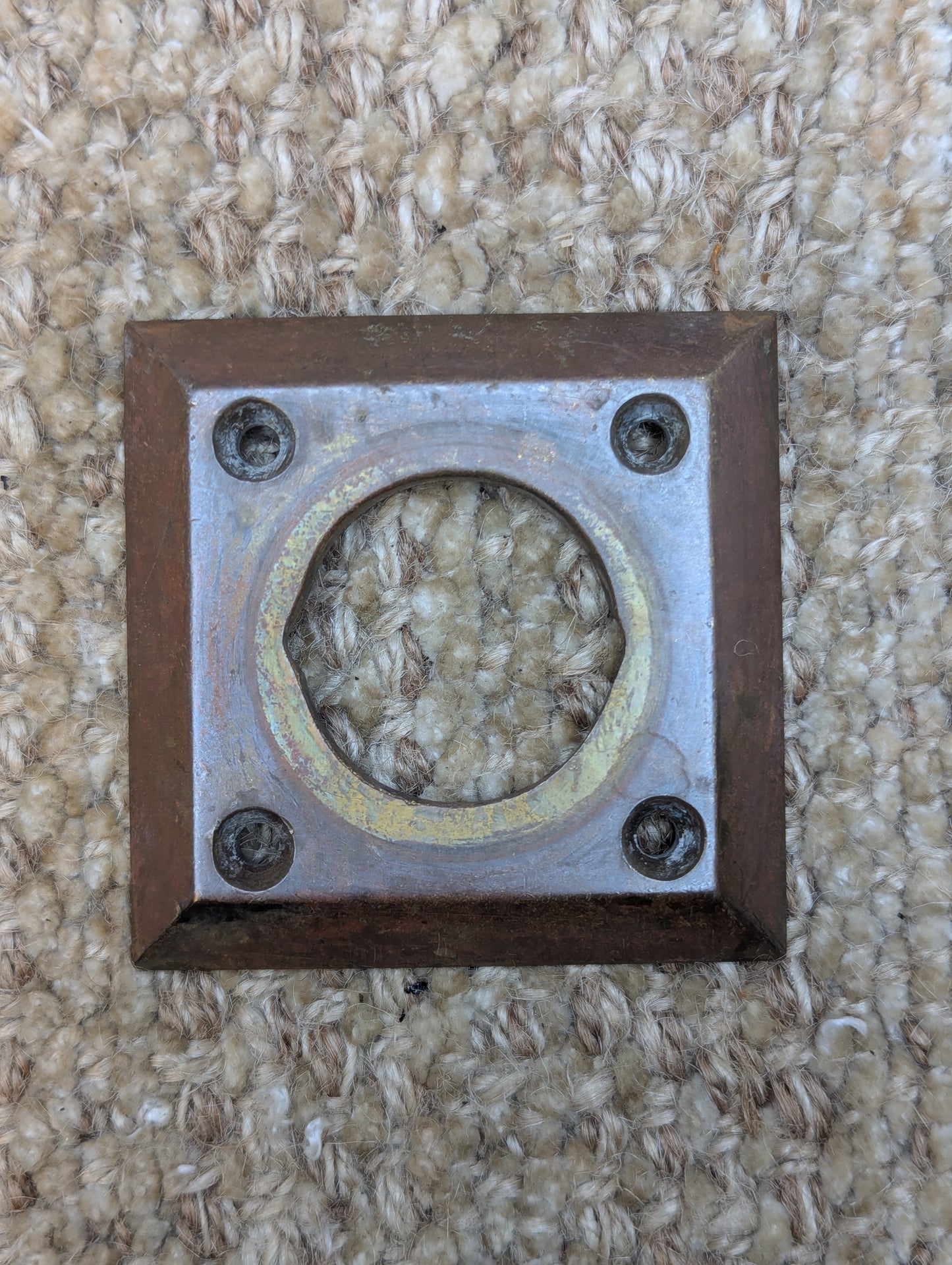 Antique Brass Benton #2444 Cylinder Lock Collar Ring For Exterior Mortise Lock Door Hardware