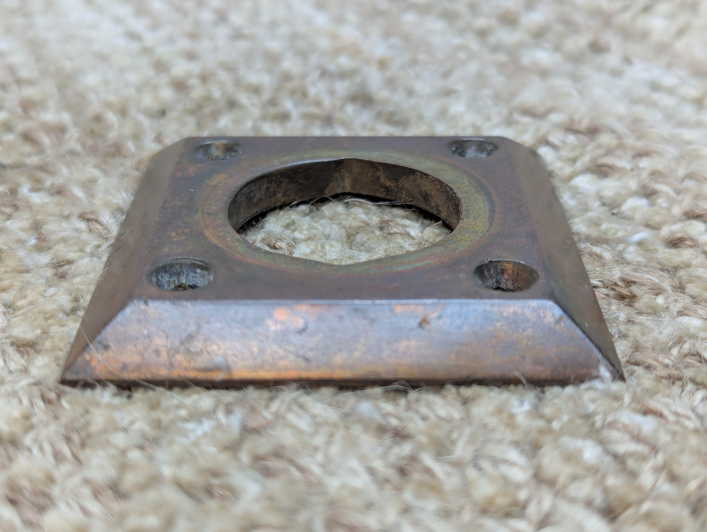 Antique Brass Benton #2444 Cylinder Lock Collar Ring For Exterior Mortise Lock Door Hardware