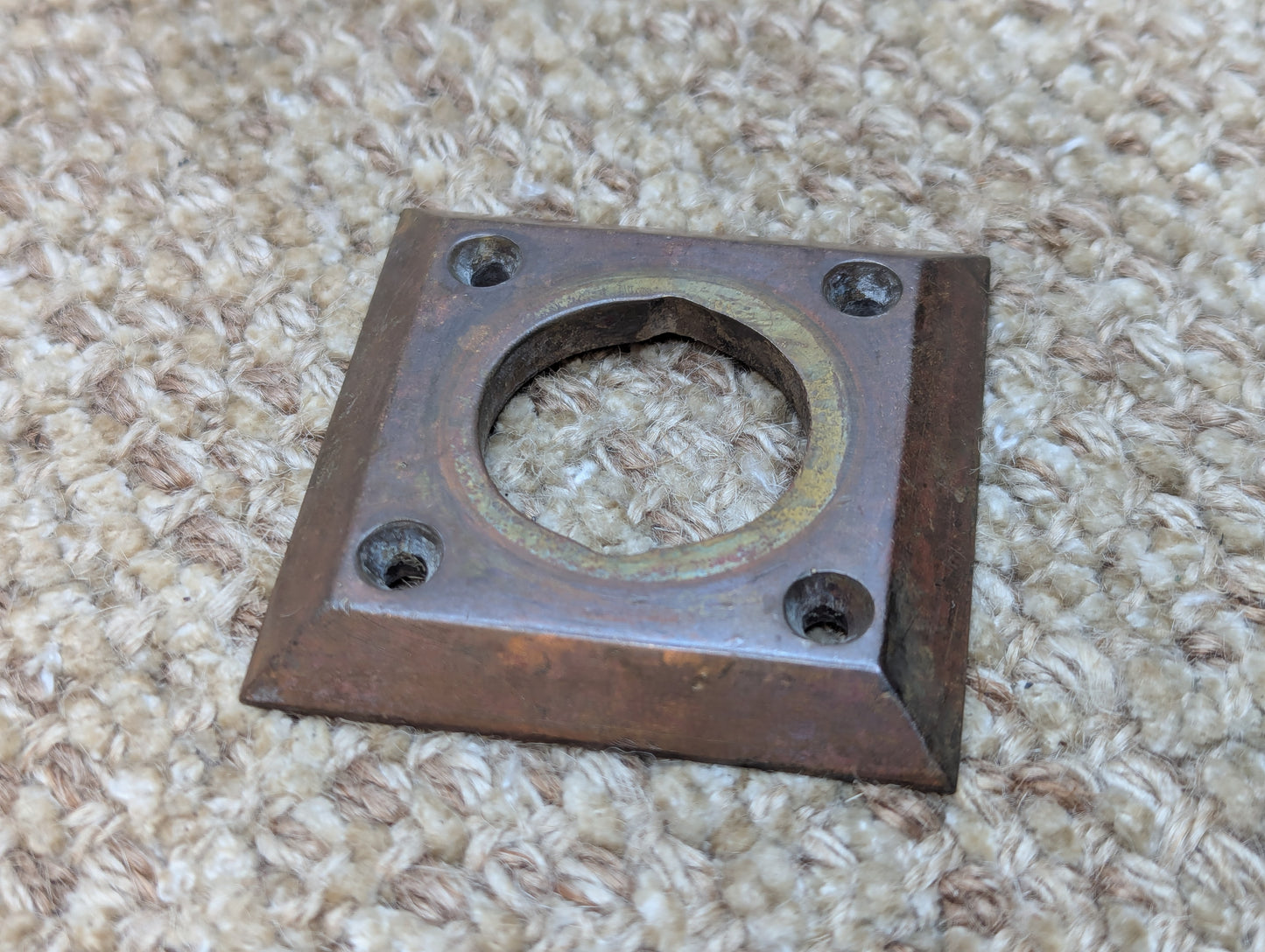 Antique Brass Benton #2444 Cylinder Lock Collar Ring For Exterior Mortise Lock Door Hardware