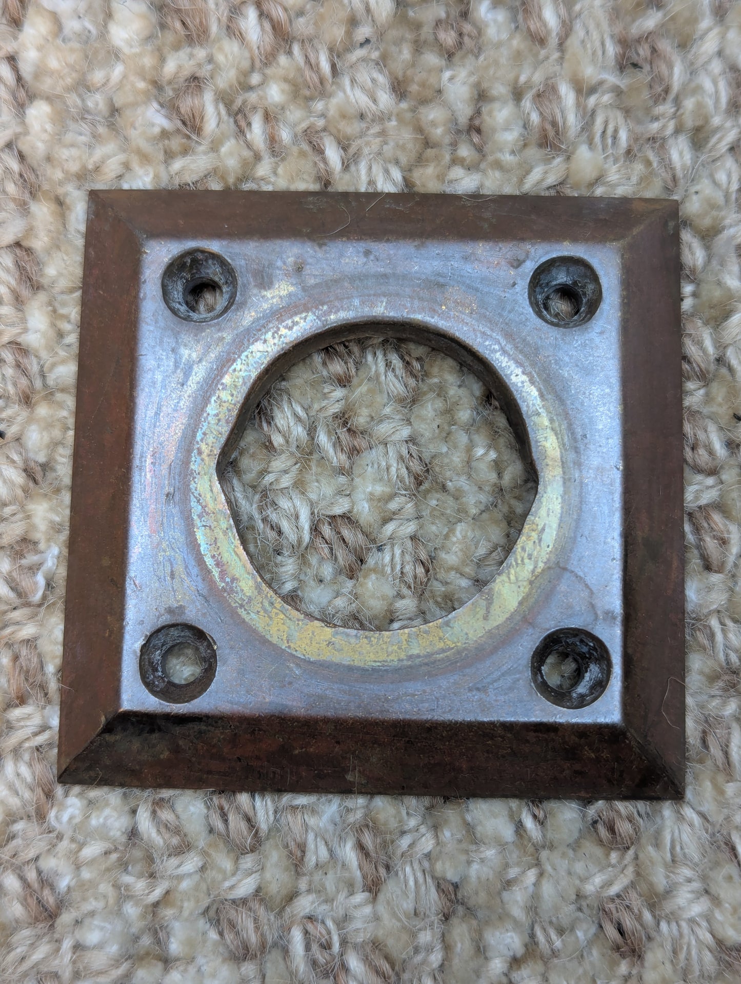 Antique Brass Benton #2444 Cylinder Lock Collar Ring For Exterior Mortise Lock Door Hardware