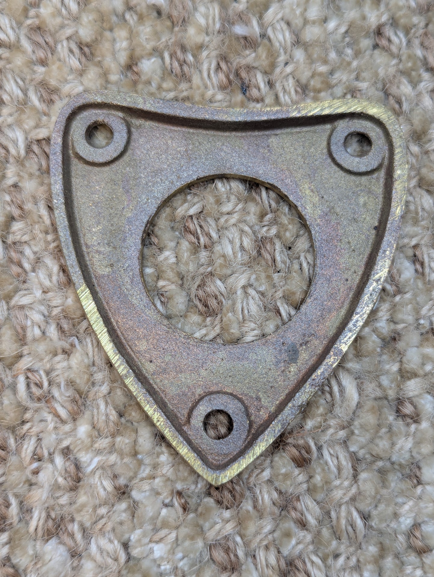 Antique Brass Cylinder Lock Collar Ring For Exterior Mortise Lock Door Hardware
