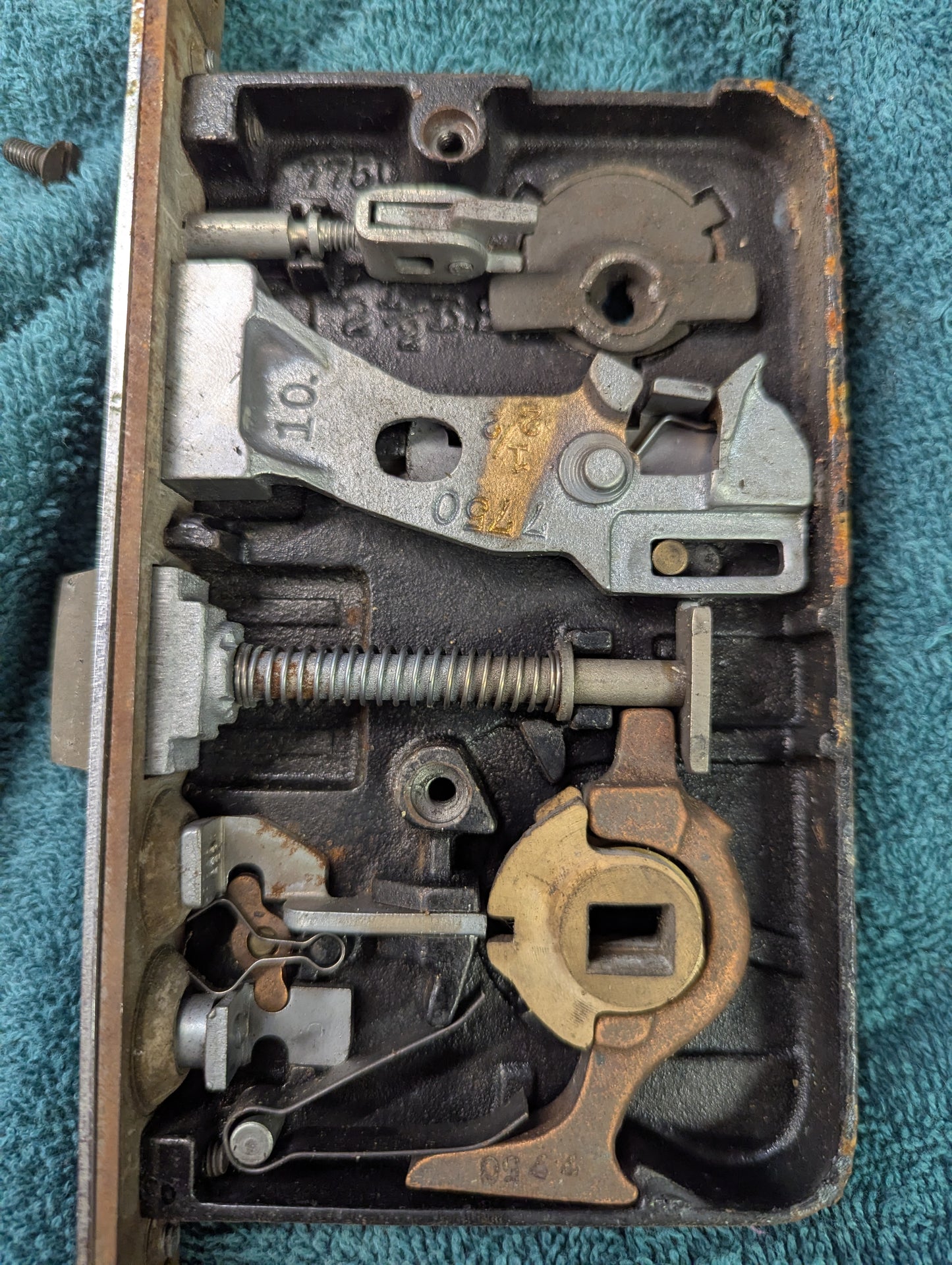 Antique Yale Exterior Mortise Lock Door Hardware #7750