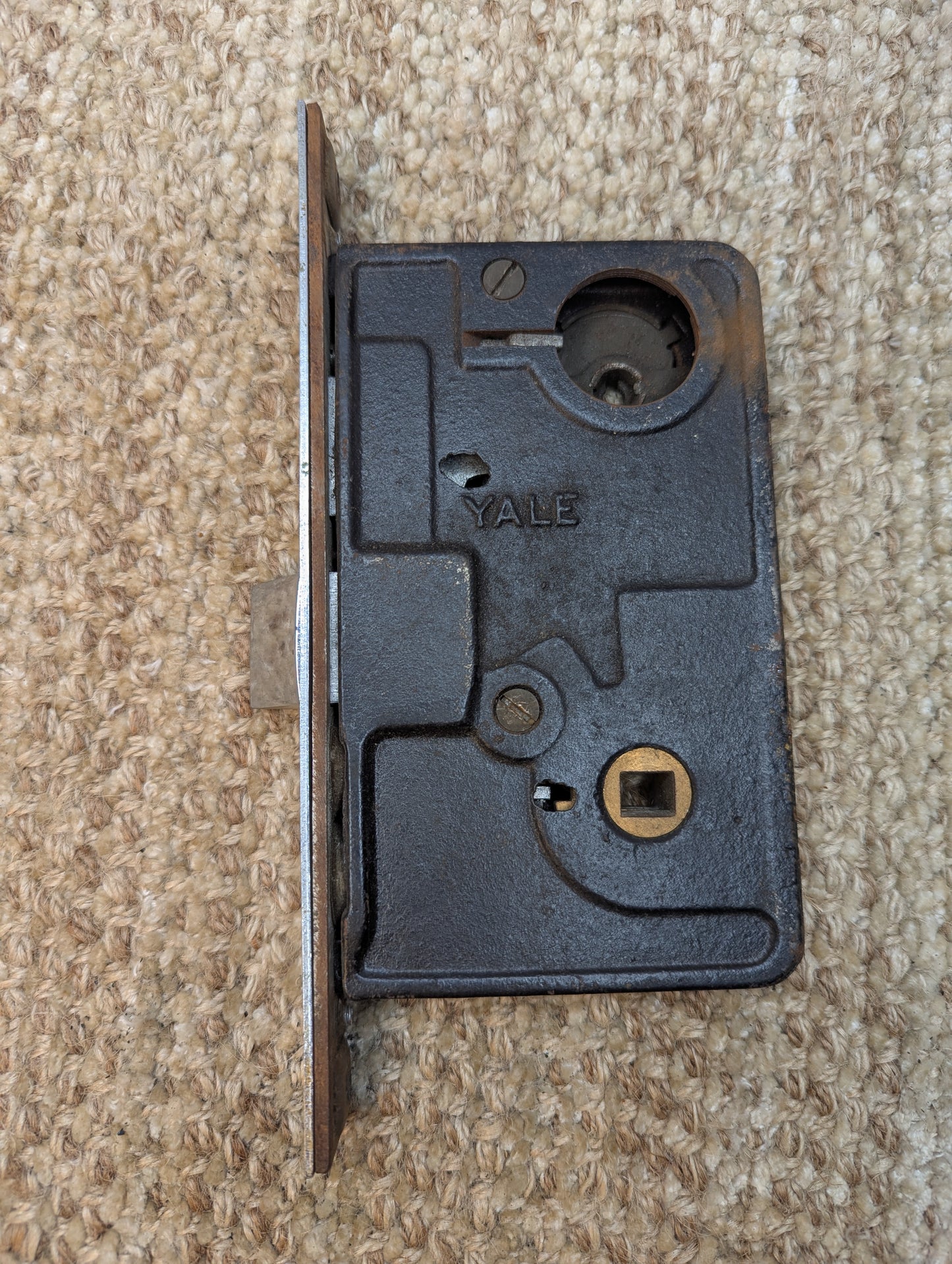 Antique Yale Exterior Mortise Lock Door Hardware #7750