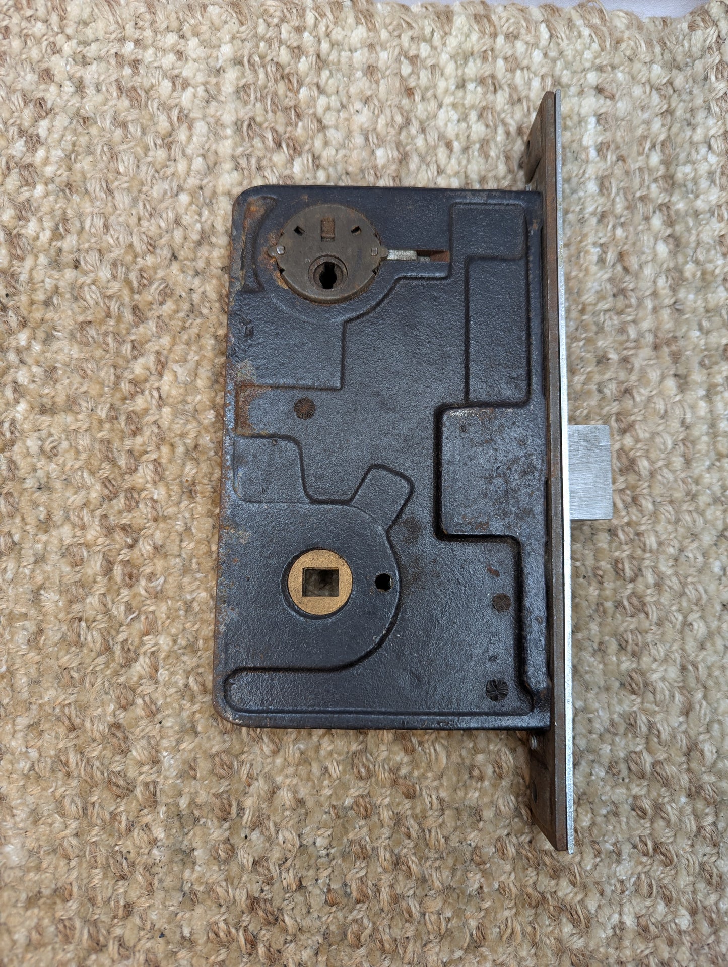 Antique Yale Exterior Mortise Lock Door Hardware #7750