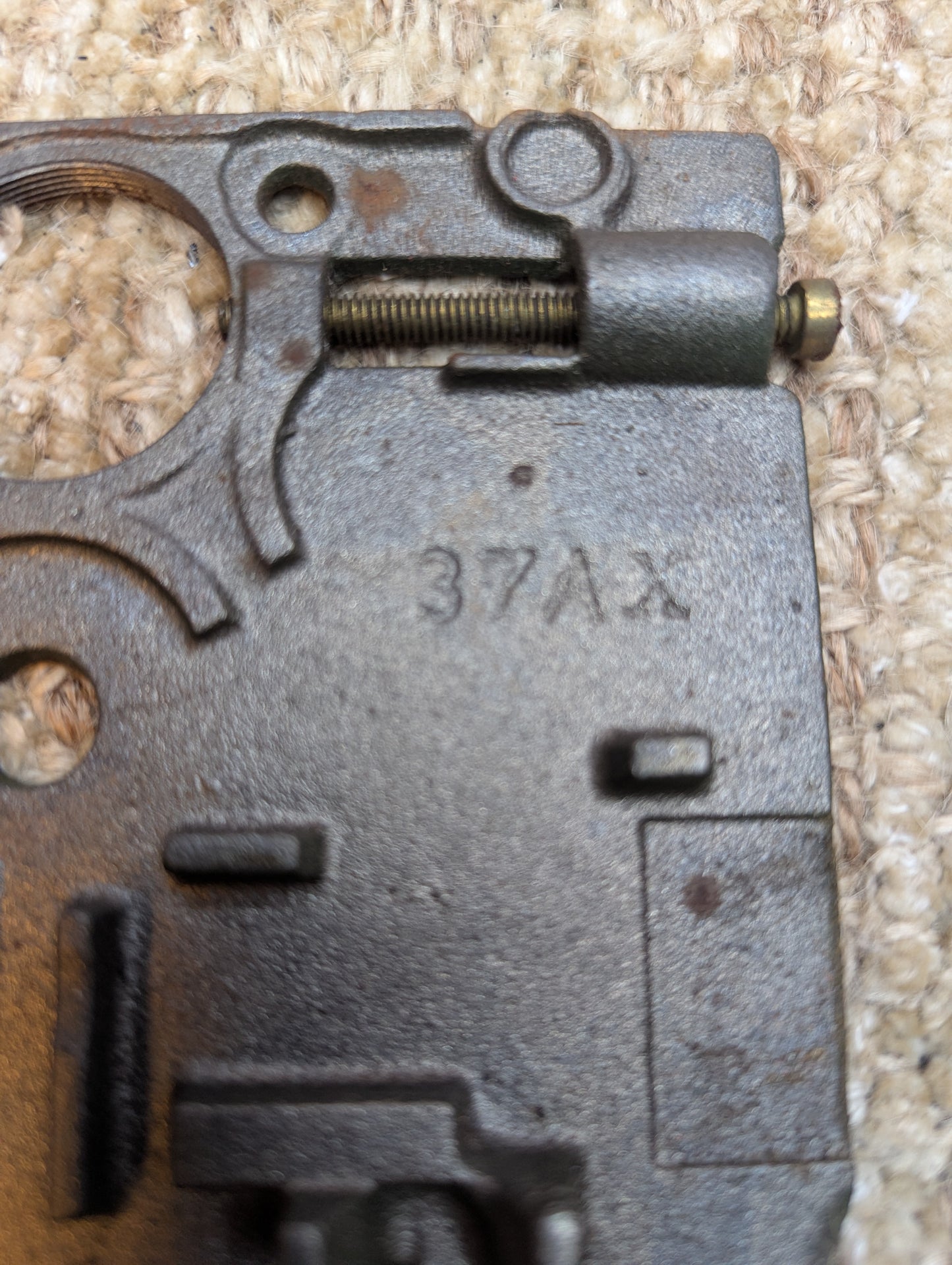 Antique E-Z Mortise Exterior Mortise Lock Door Hardware #37AX