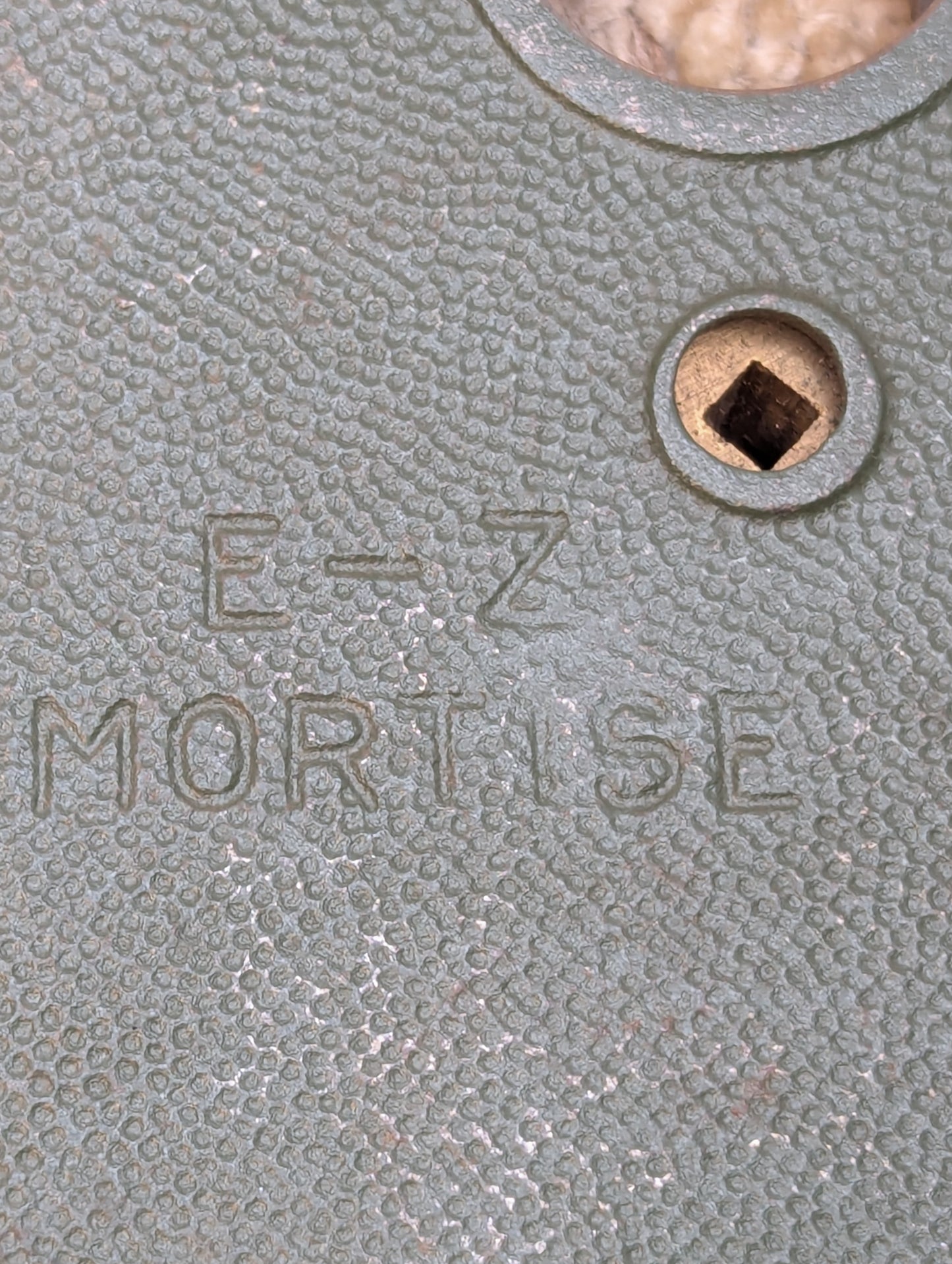 Antique E-Z Mortise Exterior Mortise Lock Door Hardware #37AX