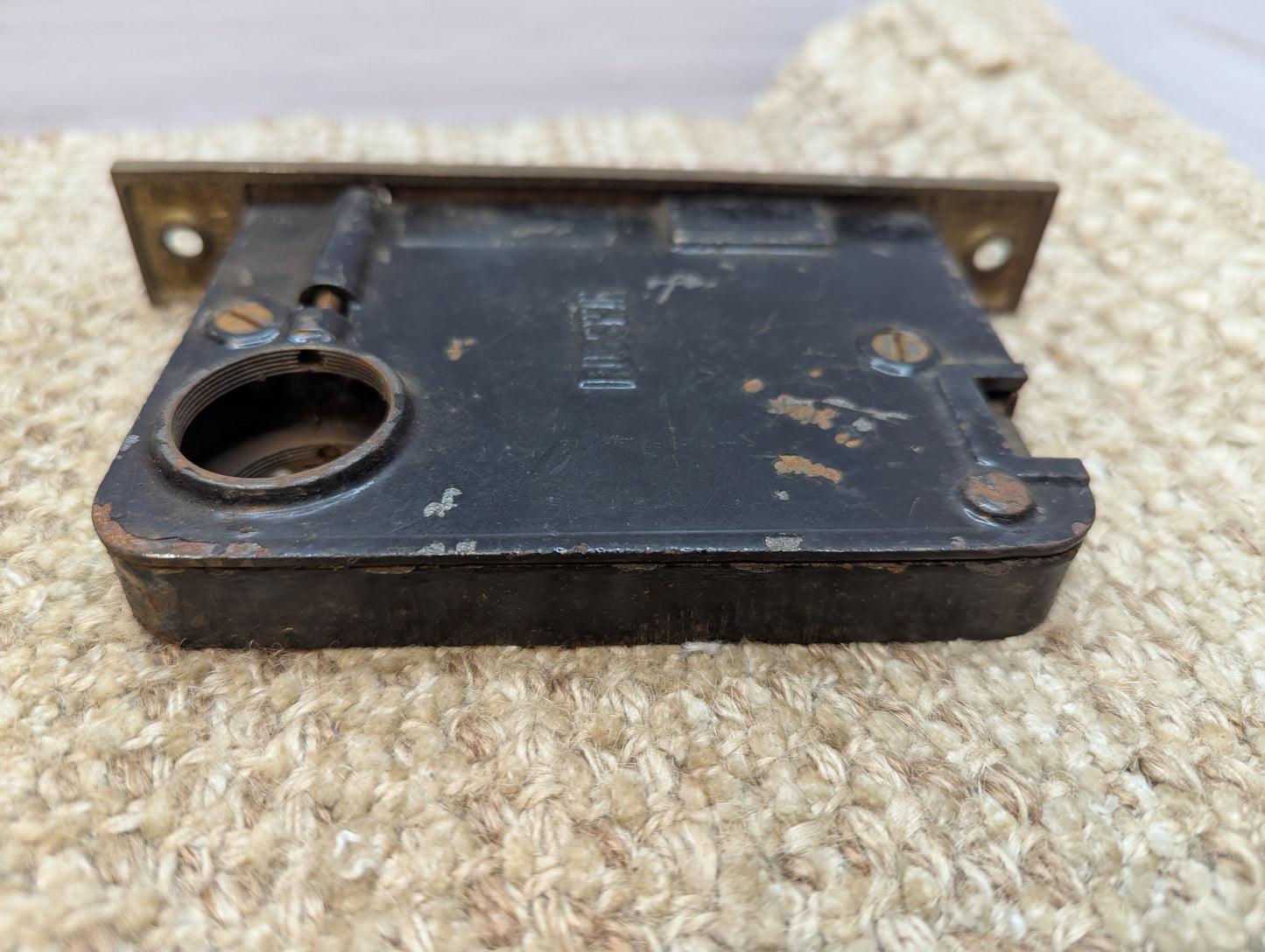 Antique Russwin Exterior Mortise Lock Door Hardware #9098