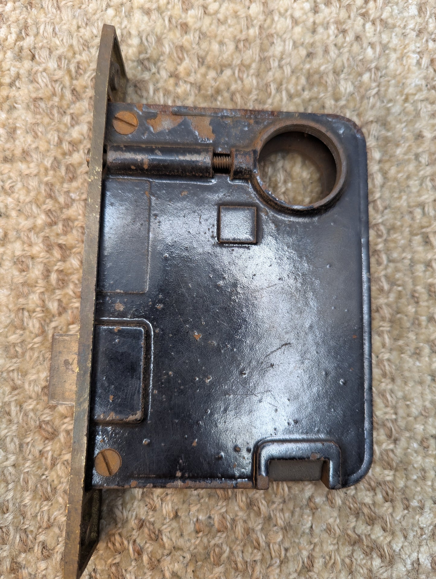 Antique Russwin Exterior Mortise Lock Door Hardware #9098
