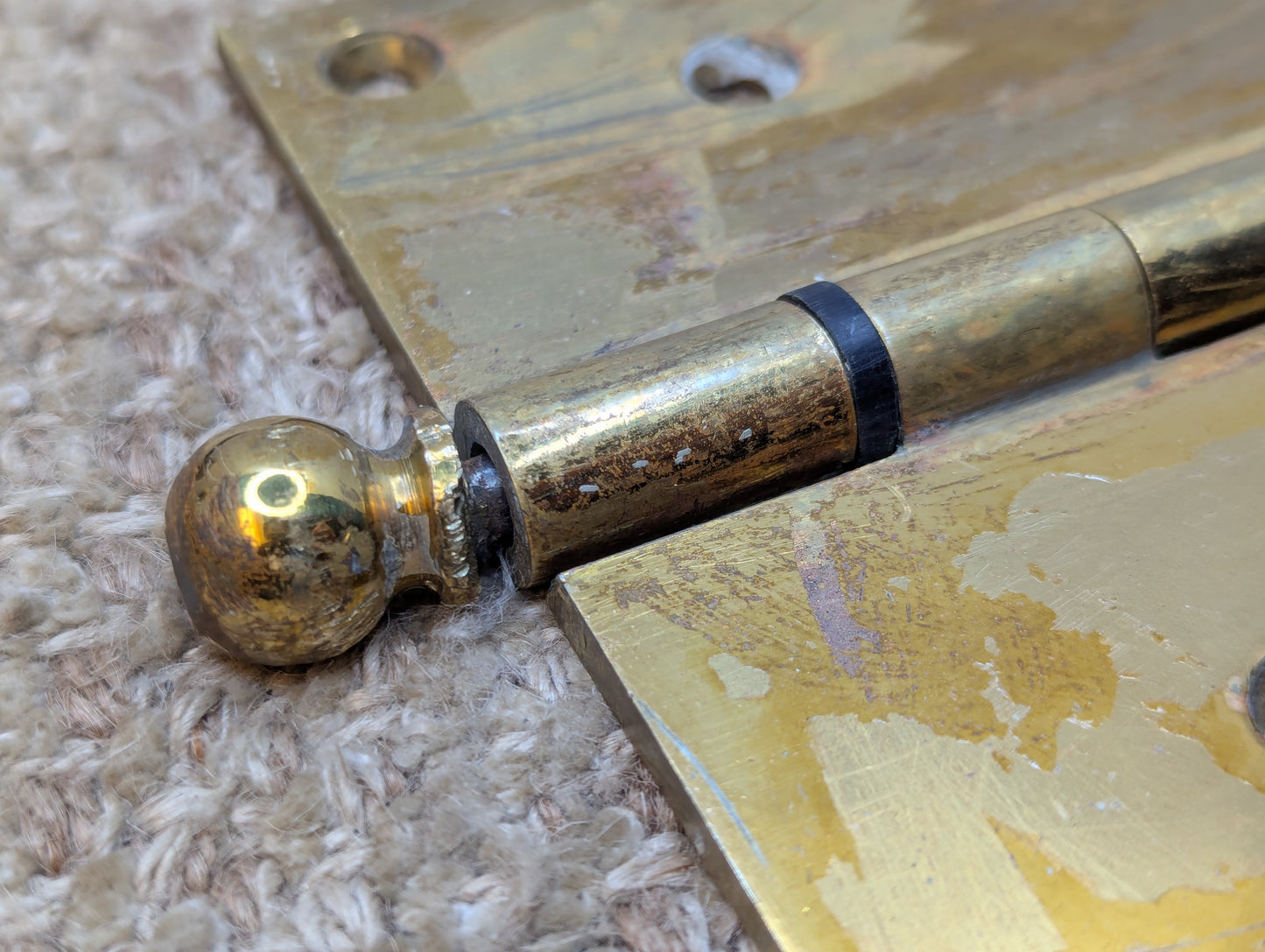 5" x 5" Solid Brass Ball Tip Door Hinge Door Hardware