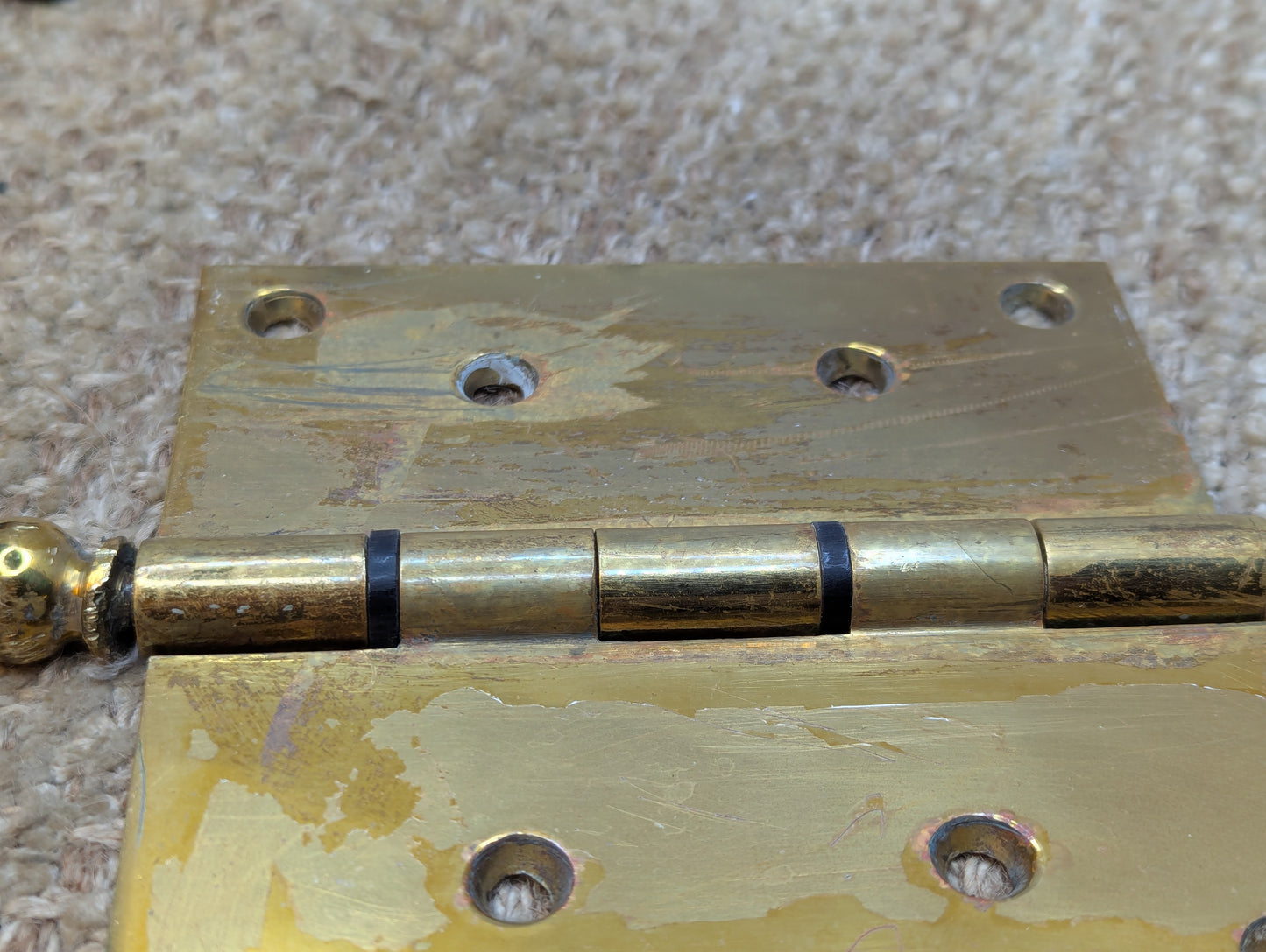 5" x 5" Solid Brass Ball Tip Door Hinge Door Hardware