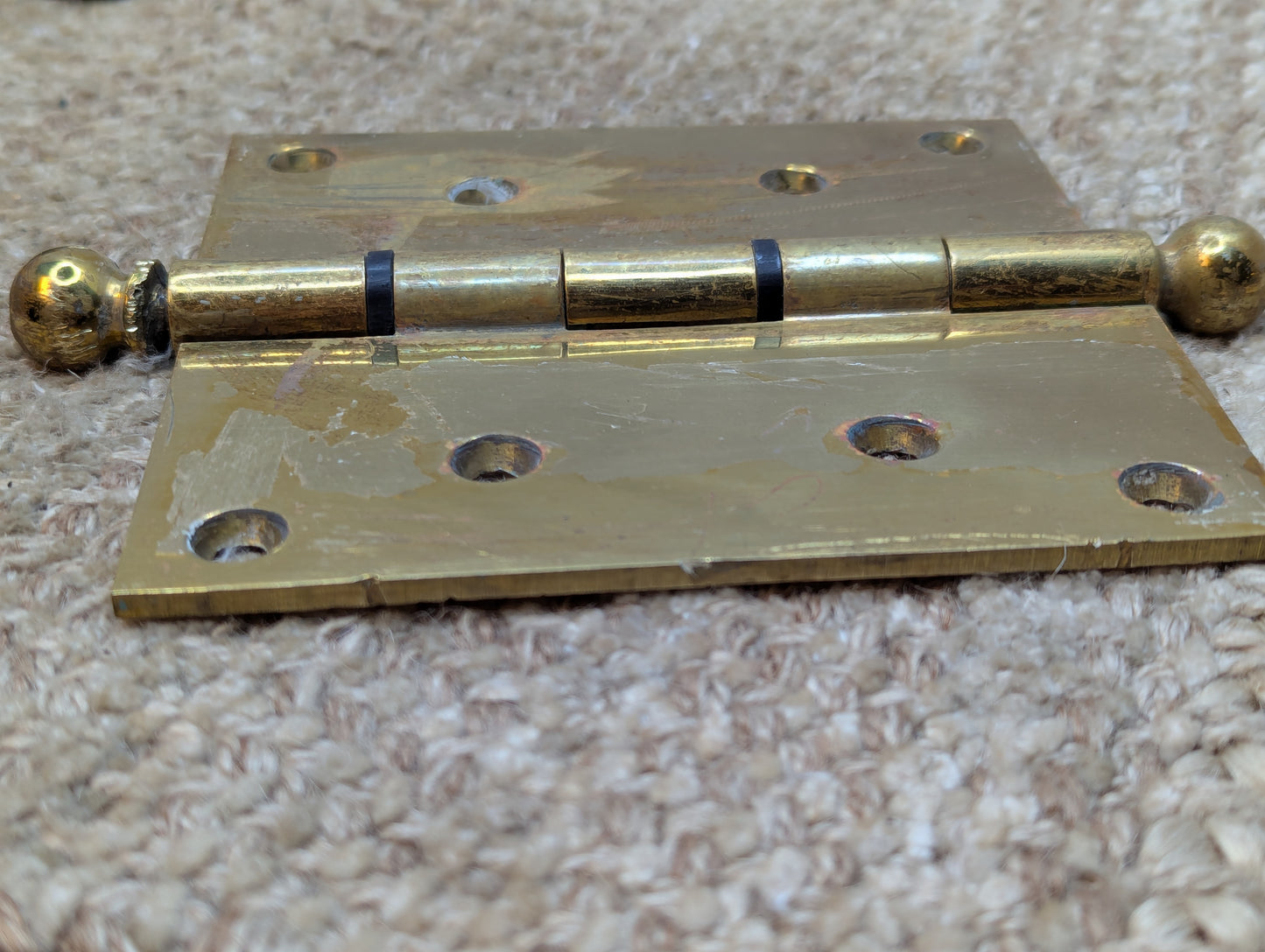 5" x 5" Solid Brass Ball Tip Door Hinge Door Hardware