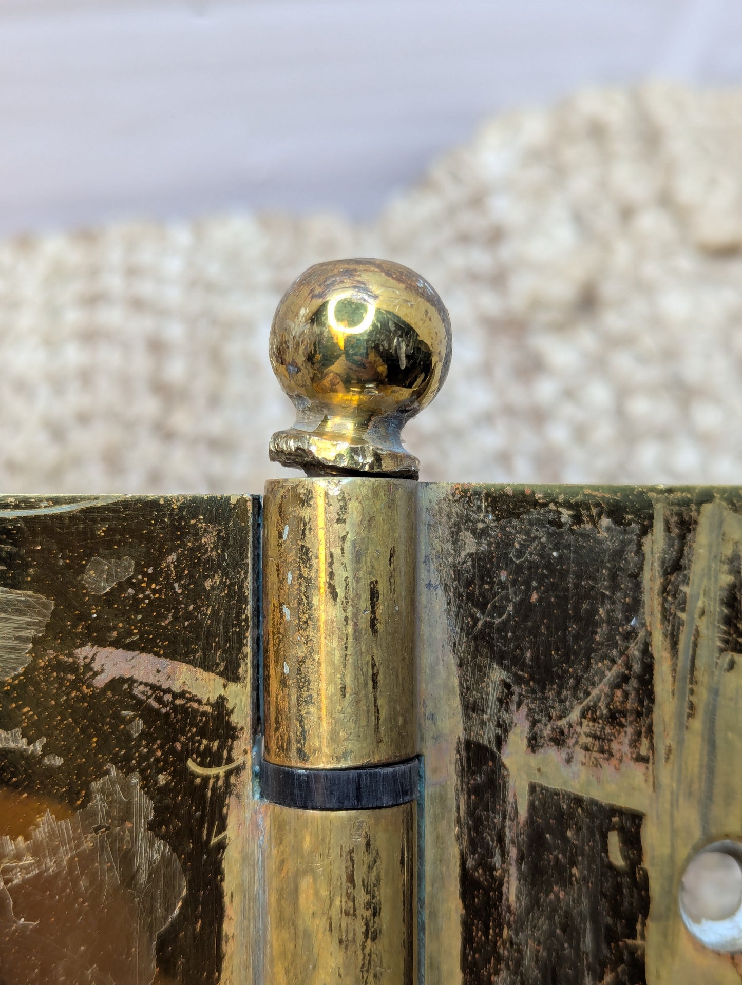 5" x 5" Solid Brass Ball Tip Door Hinge Door Hardware