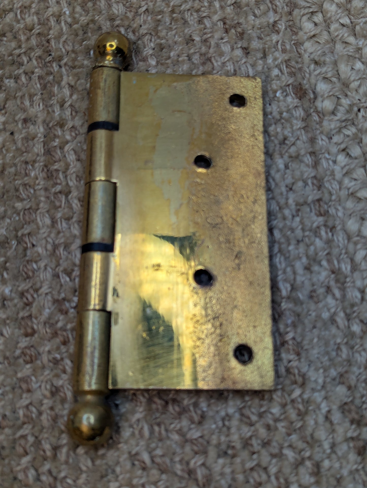 5" x 5" Solid Brass Ball Tip Door Hinge Door Hardware