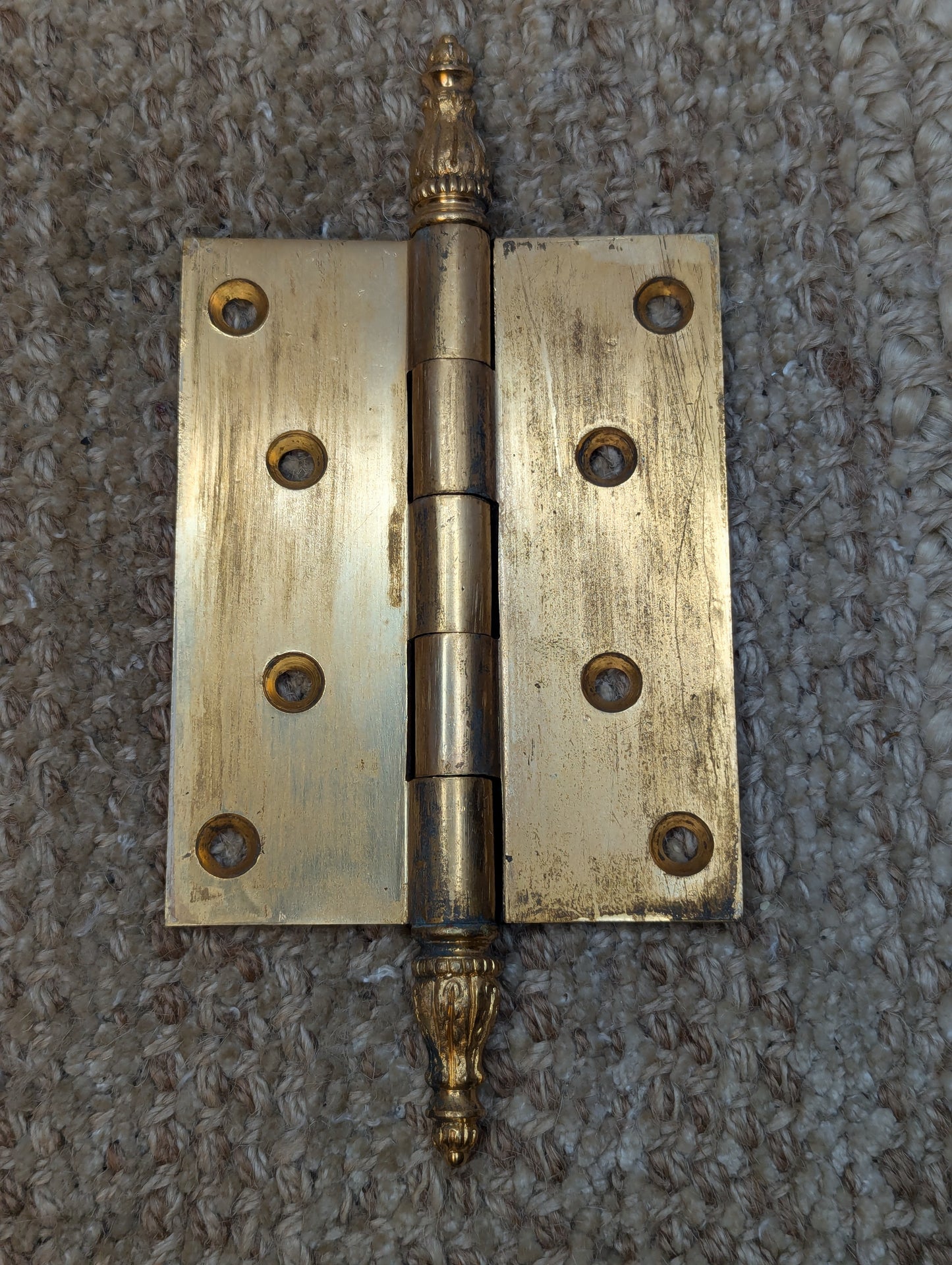 3 1/2" x 4 1/2" Solid Brass Steeple Tip Door Hinge Door Hardware