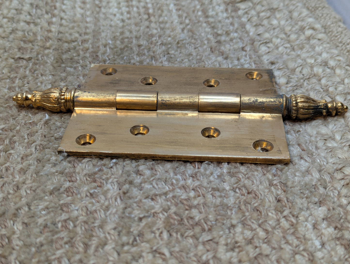 3 1/2" x 4 1/2" Solid Brass Steeple Tip Door Hinge Door Hardware