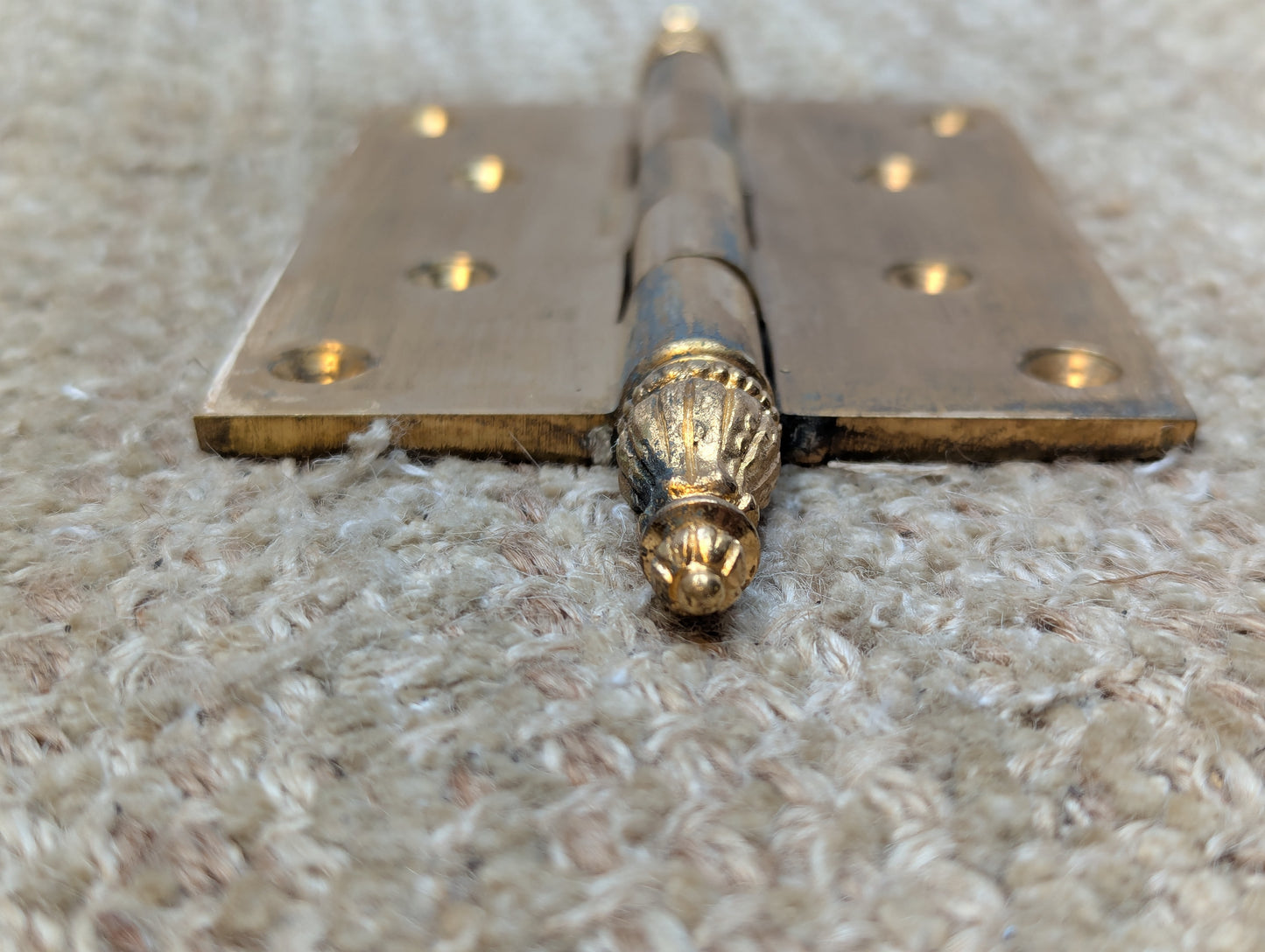 3 1/2" x 4 1/2" Solid Brass Steeple Tip Door Hinge Door Hardware