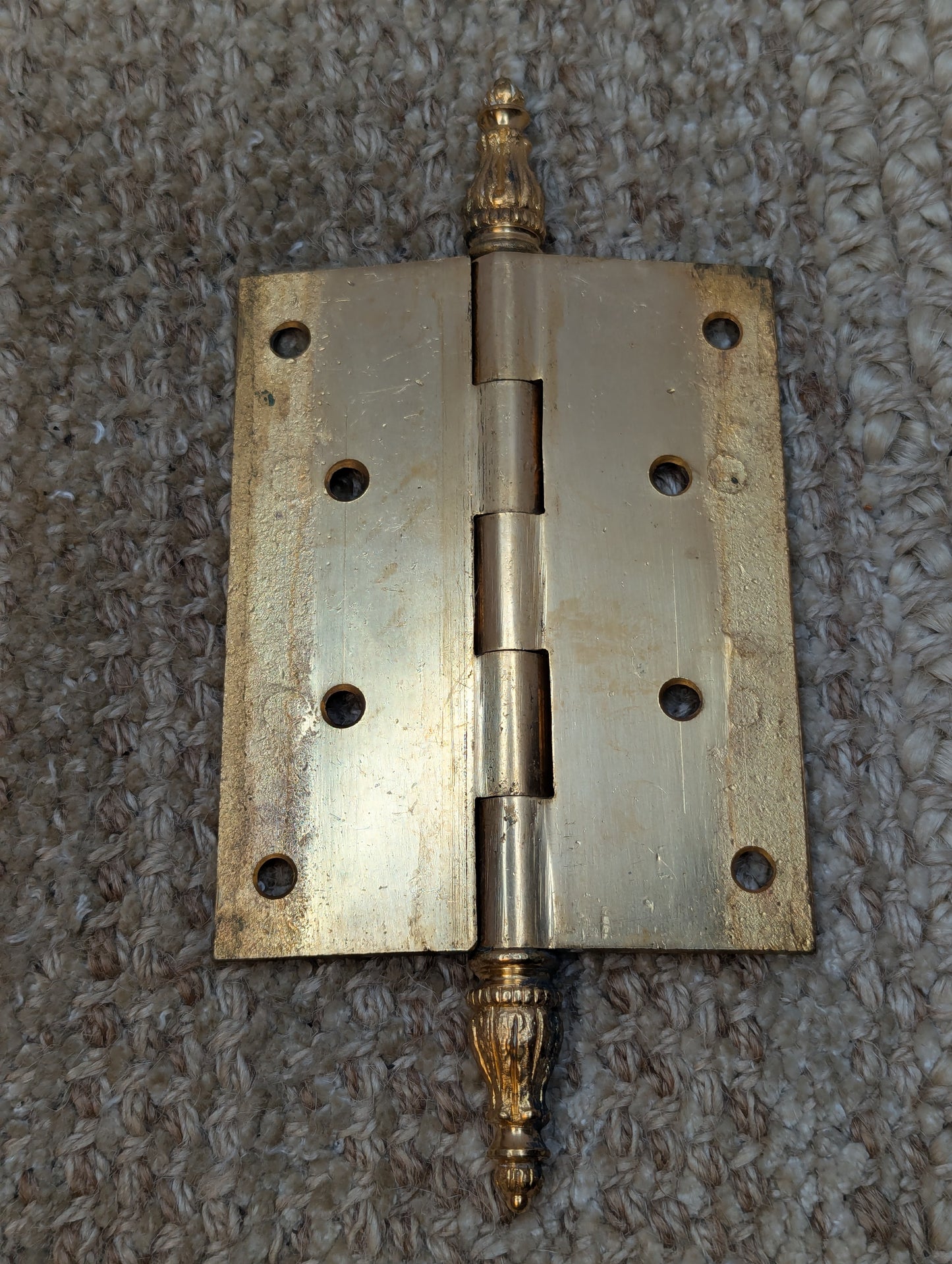 3 1/2" x 4 1/2" Solid Brass Steeple Tip Door Hinge Door Hardware