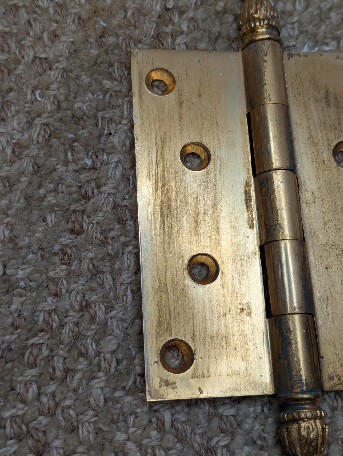 3 1/2" x 4 1/2" Solid Brass Steeple Tip Door Hinge Door Hardware