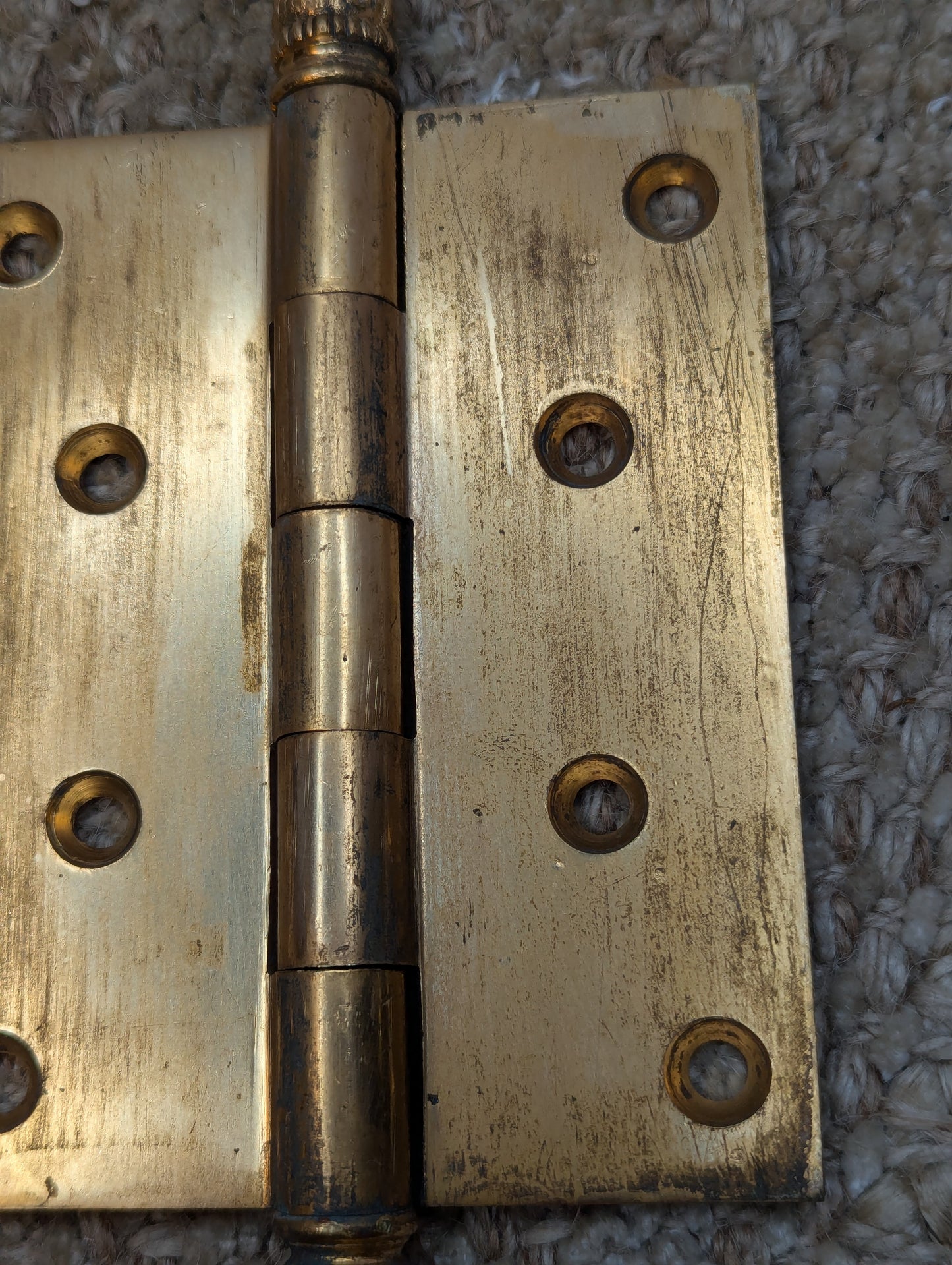 3 1/2" x 4 1/2" Solid Brass Steeple Tip Door Hinge Door Hardware