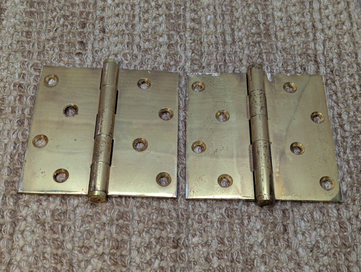 4 1/2" x 4 1/2" Zeluck Solid Brass Butt Door Hinge Door Hardware
