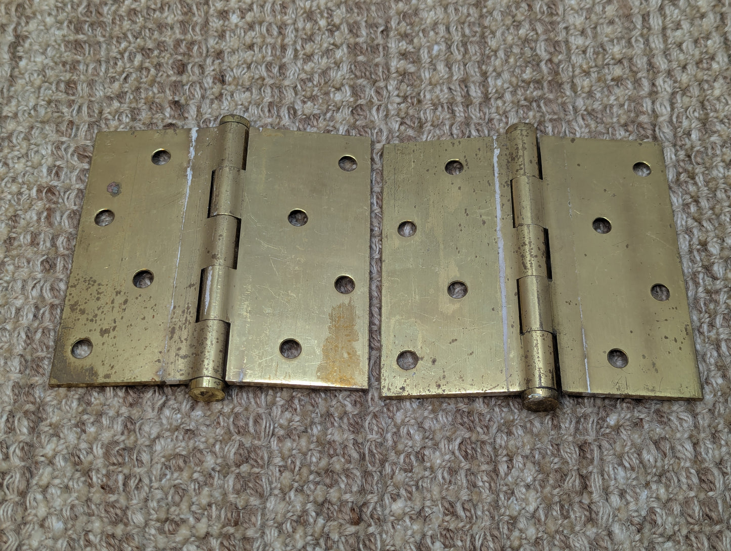 4 1/2" x 4 1/2" Zeluck Solid Brass Butt Door Hinge Door Hardware