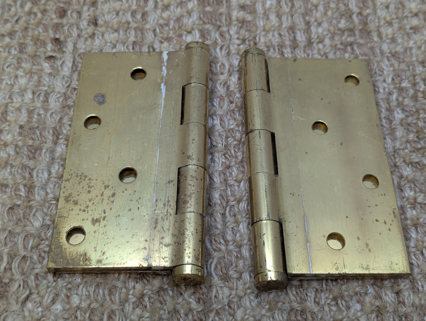 4 1/2" x 4 1/2" Zeluck Solid Brass Butt Door Hinge Door Hardware