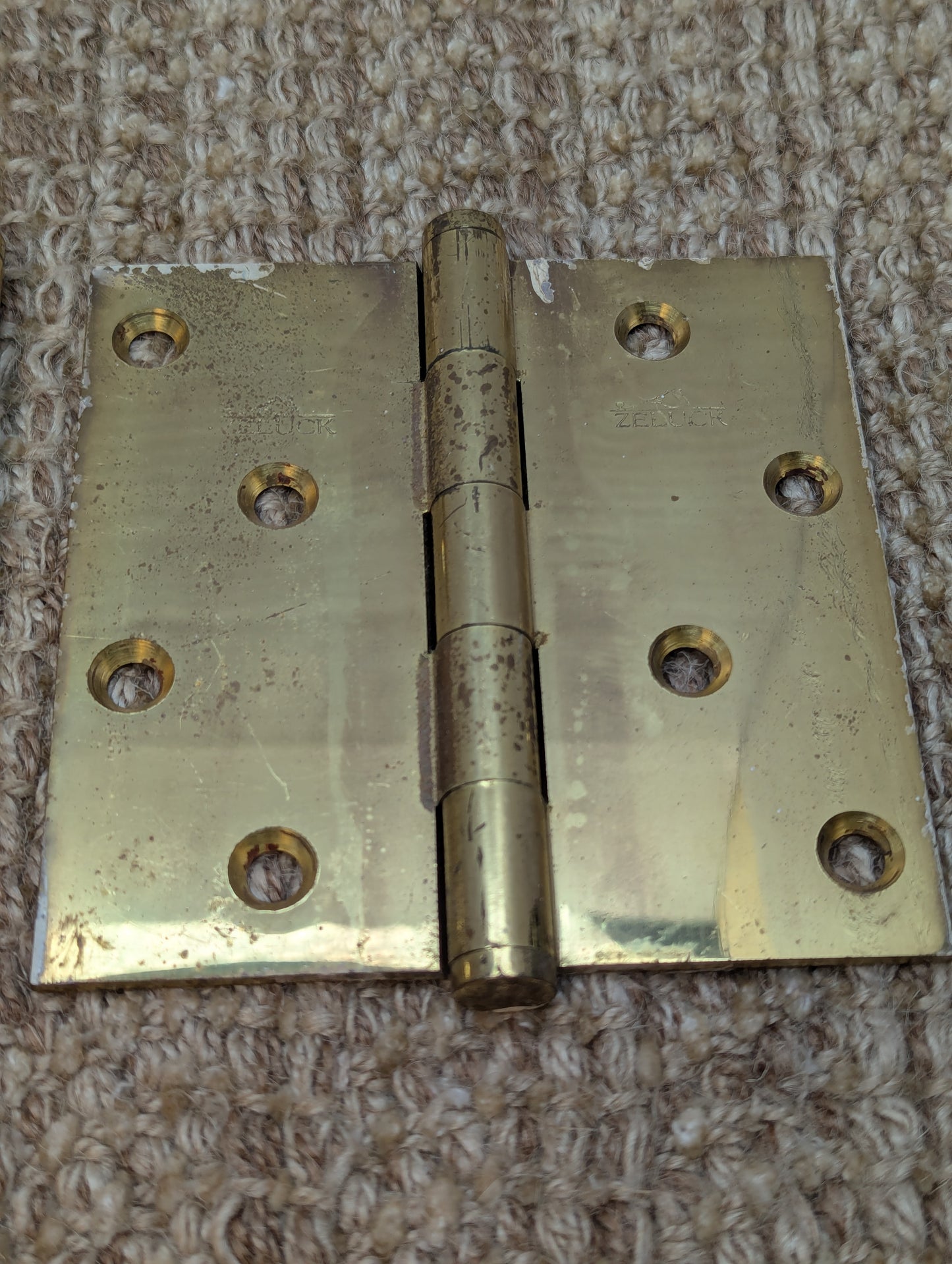 4 1/2" x 4 1/2" Zeluck Solid Brass Butt Door Hinge Door Hardware