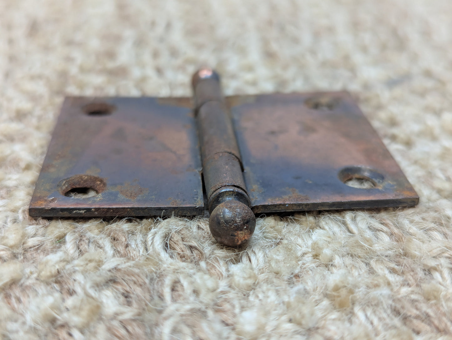 2 1/2" x 1 15/16" Stanley Steel Ball Tip Door Hinge Door Hardware - Flashed Copper
