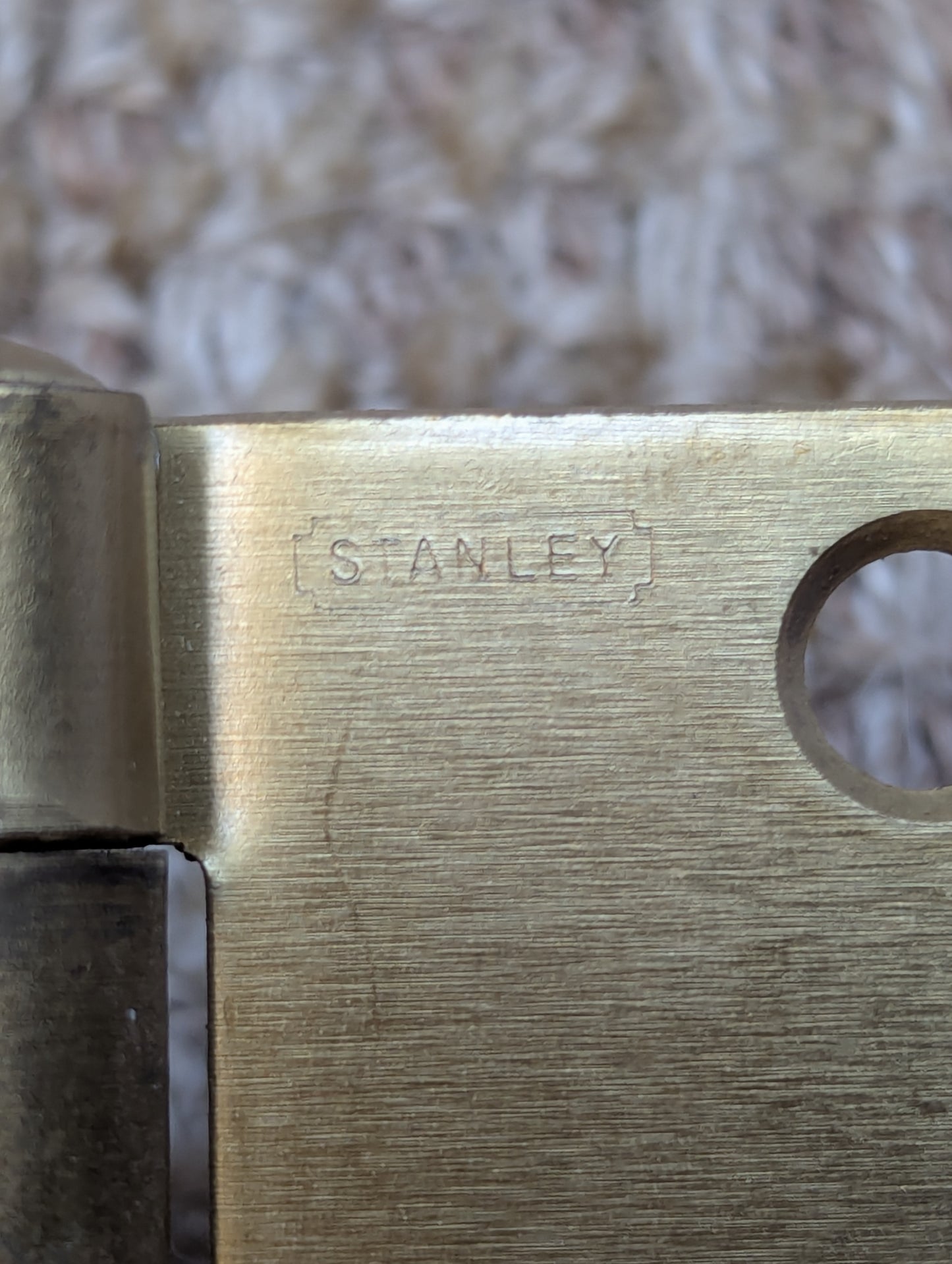 3" x 3" Stanley Brass Plated Steel Butt Door Hinge Door Hardware