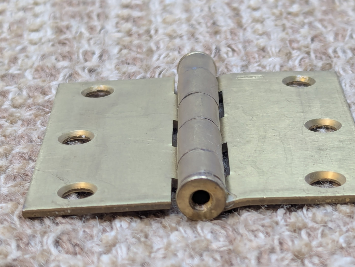 3" x 3" Stanley Brass Plated Steel Butt Door Hinge Door Hardware