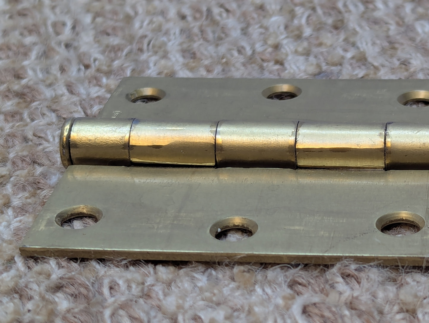 3" x 3" Stanley Brass Plated Steel Butt Door Hinge Door Hardware