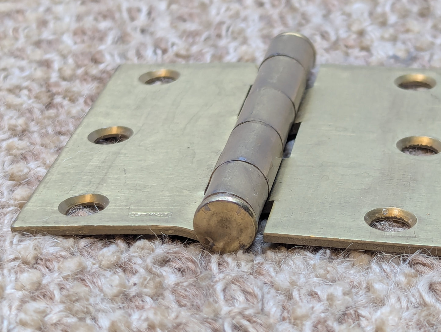 3" x 3" Stanley Brass Plated Steel Butt Door Hinge Door Hardware