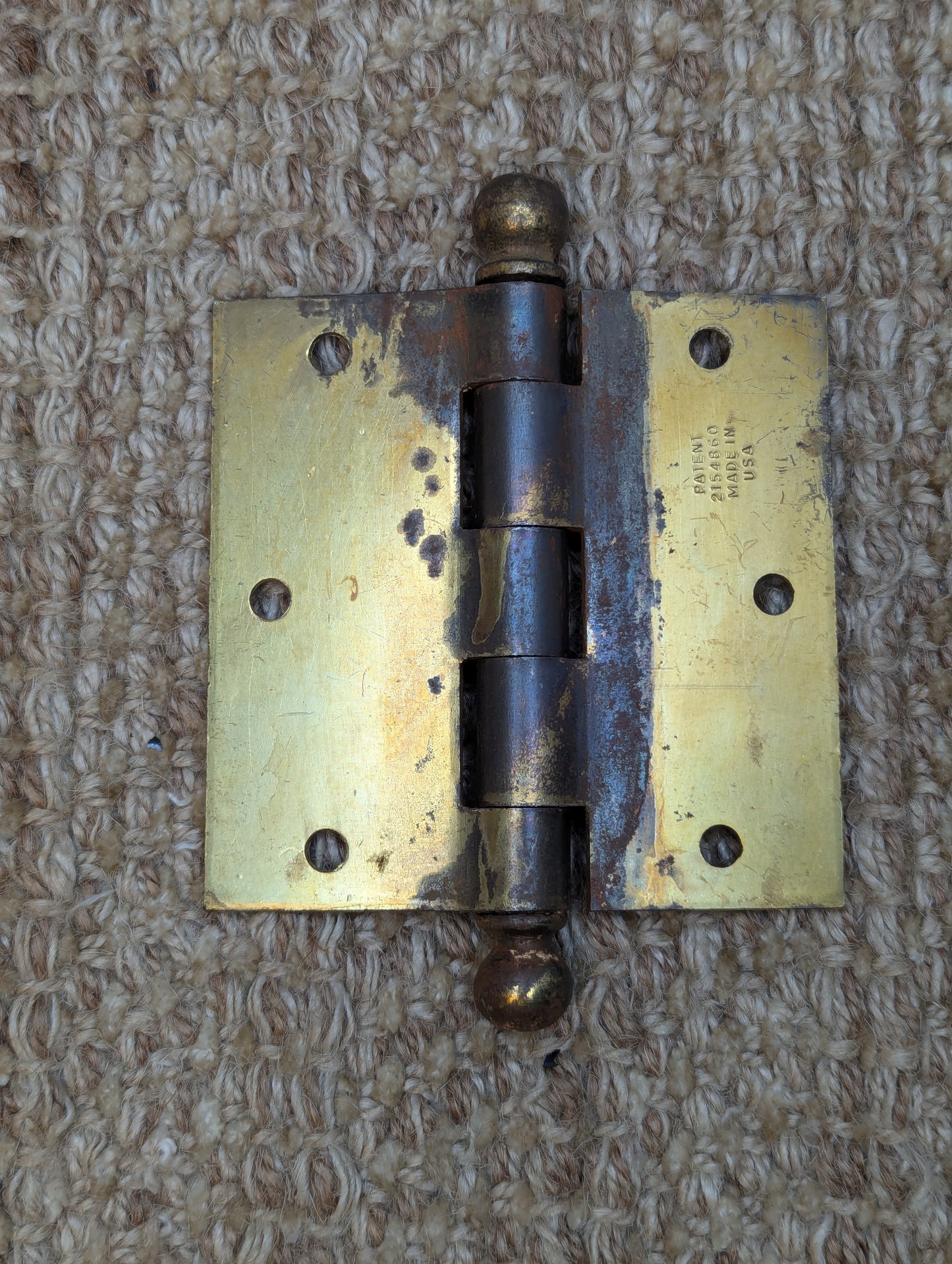 3 1/2" x 3 1/2" Stanley Steel Ball Tip Door Hinge Door Hardware