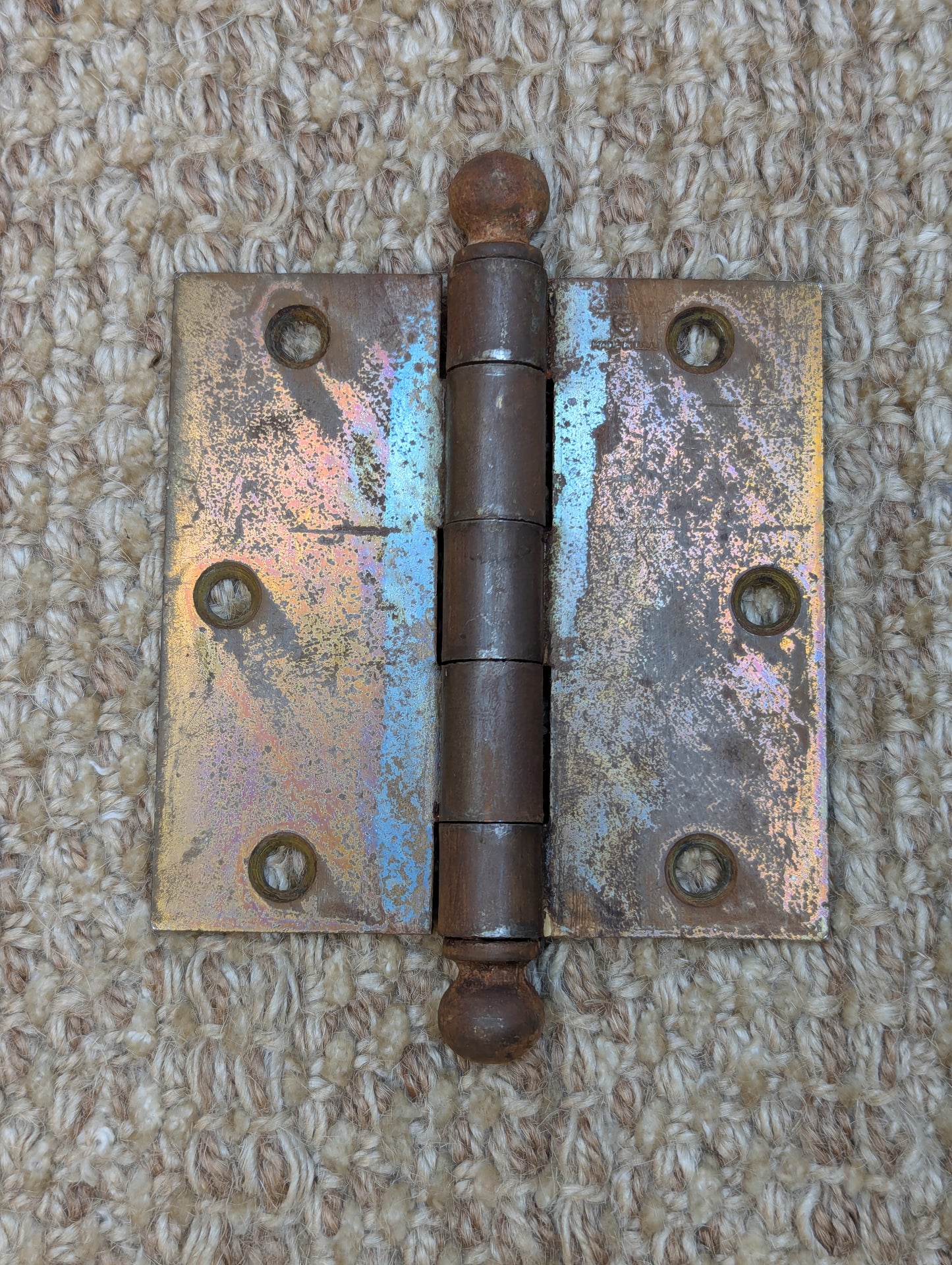 3 1/2" x 3 1/2" Stanley Steel Ball Tip Door Hinge Door Hardware