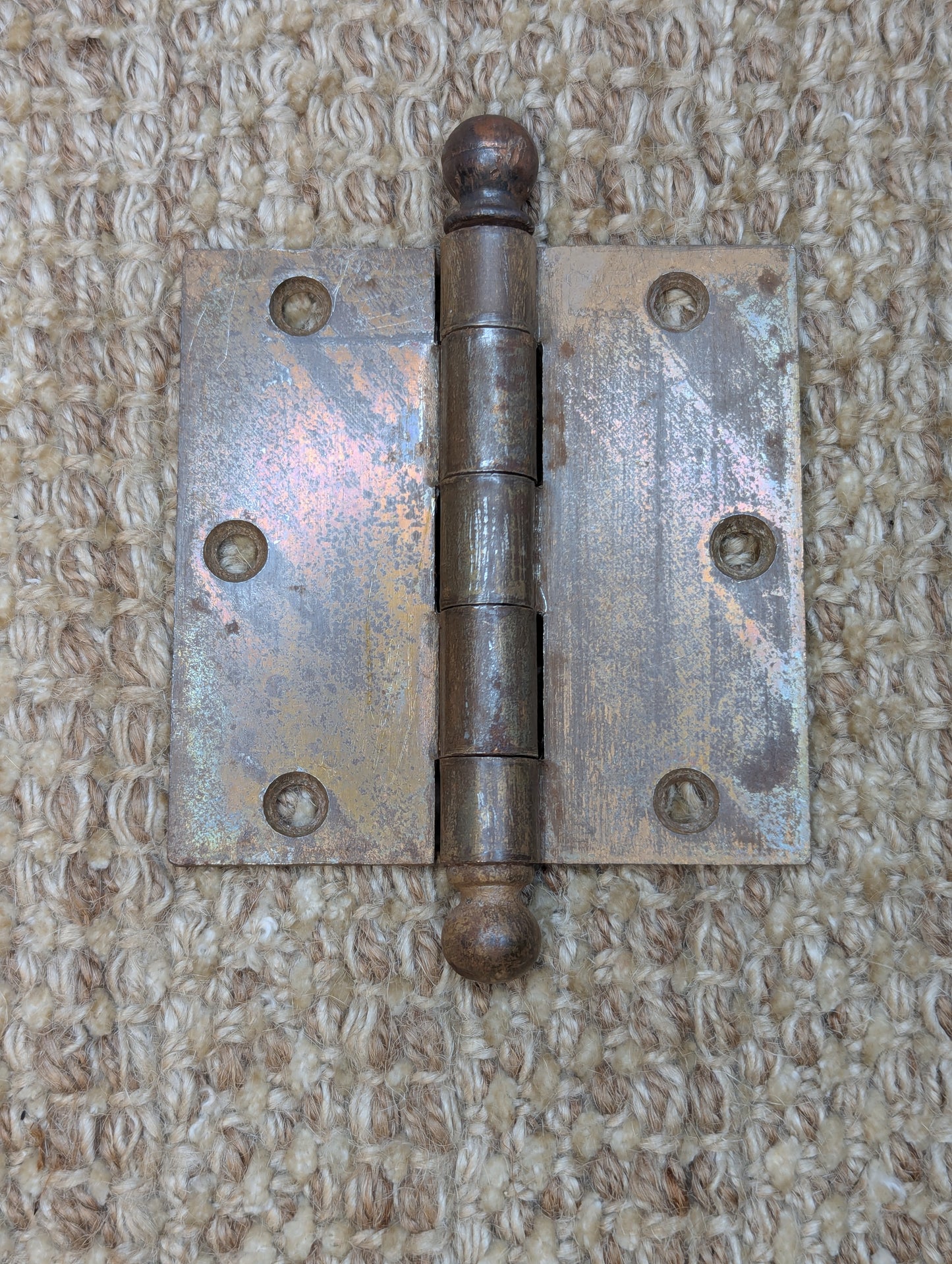 3 1/2" x 3 1/2" Stanley Steel Ball Tip Door Hinge Door Hardware