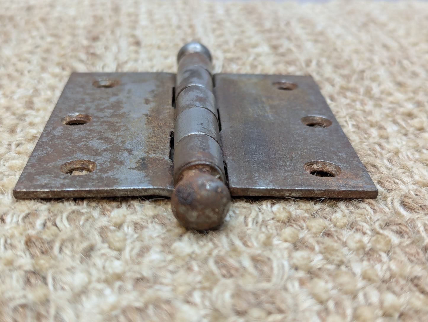 3 1/2" x 3 1/2" Antique Ball Tip Door Hinge