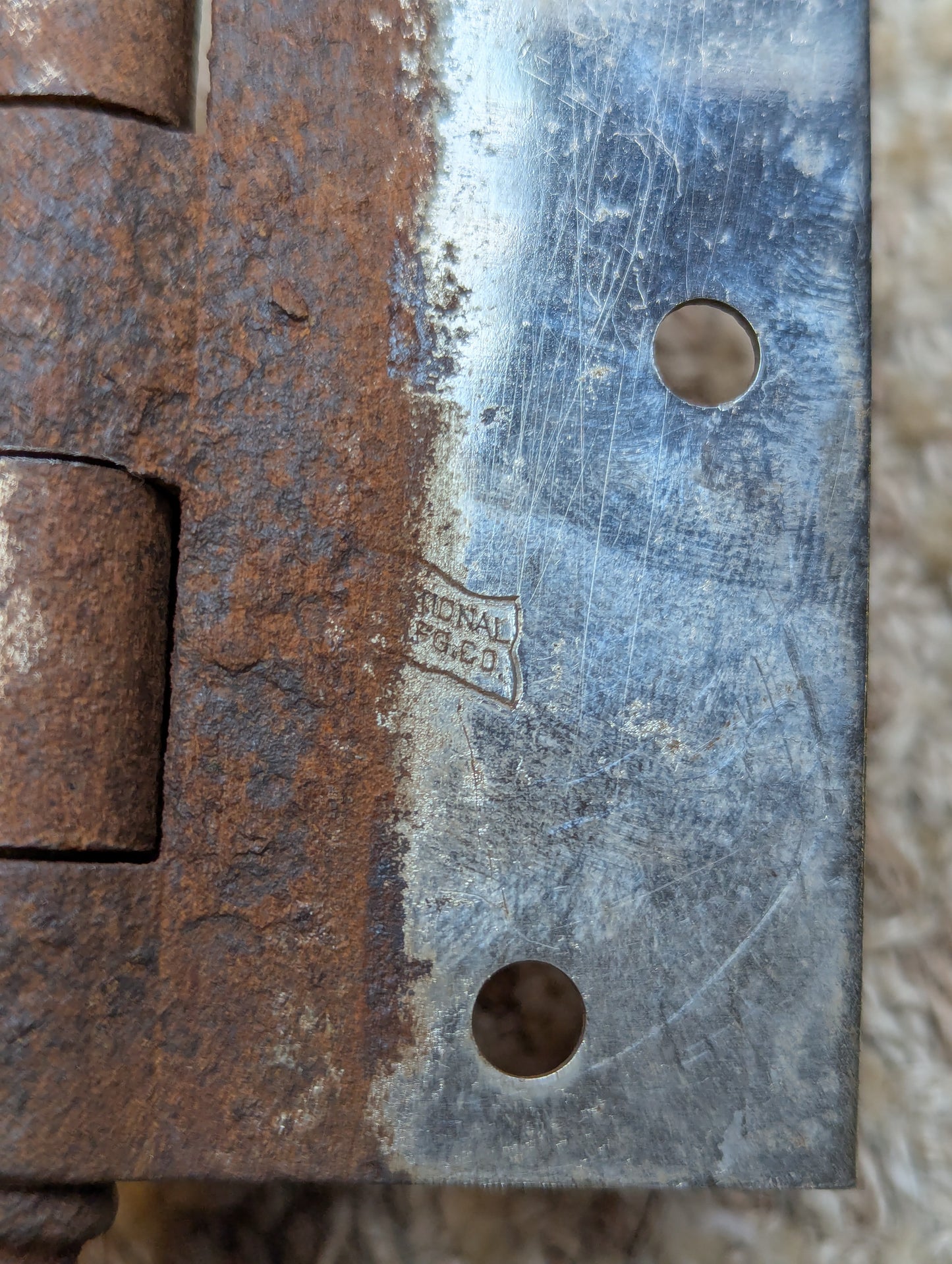 3 1/2" x 3 1/2" National Steel Ball Tip Door Hinge Door Hardware