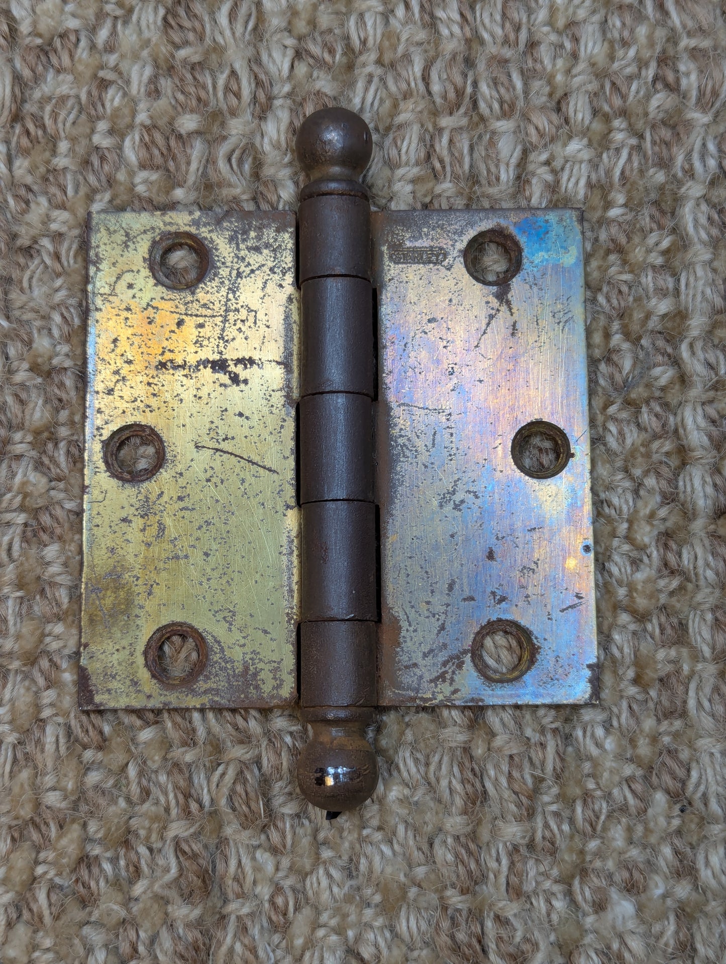 3" x 3" Stanley Steel Ball Tip Door Hinge Door Hardware