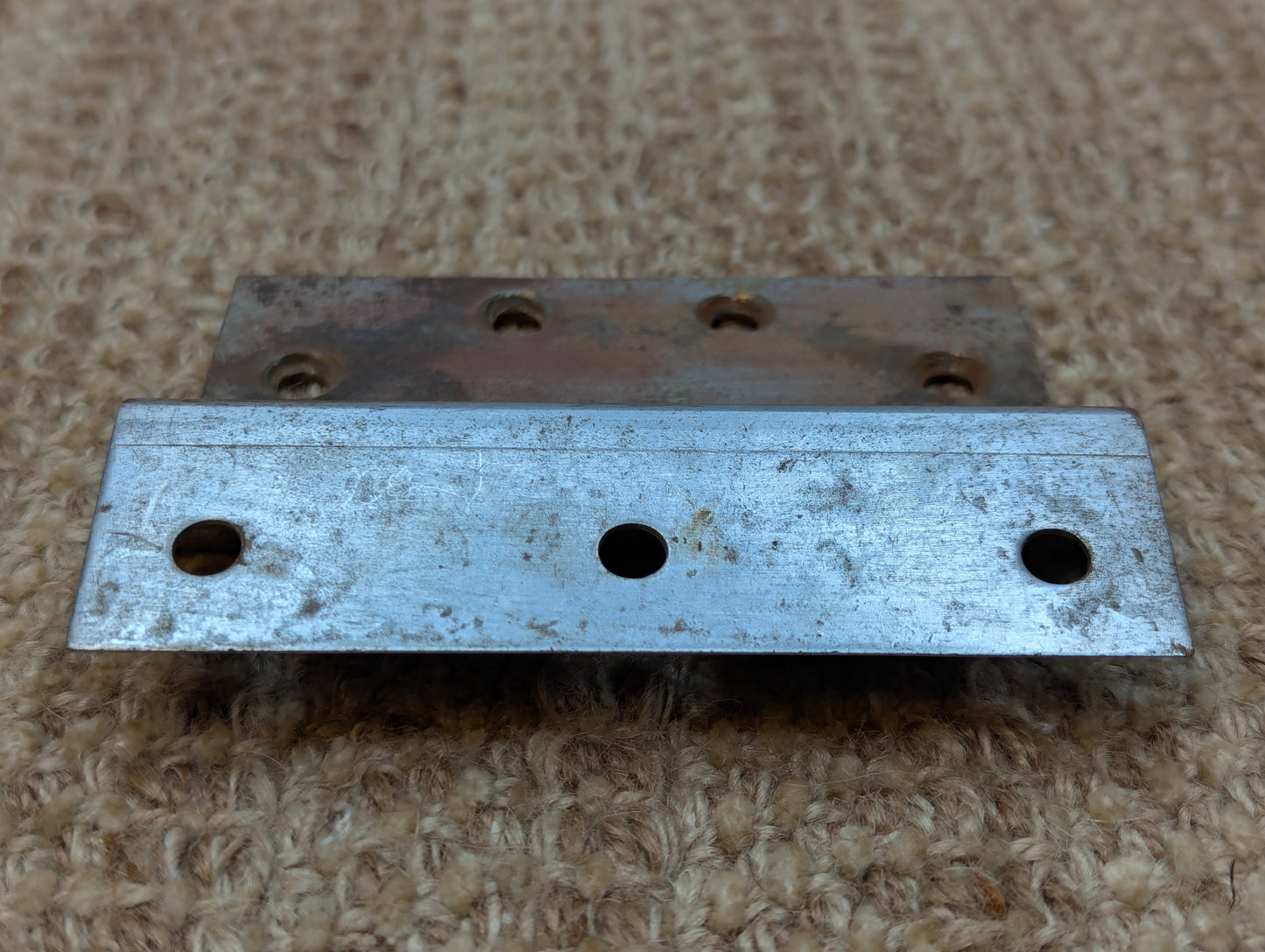 3 3/4" x 4 1/2" Antique Stanley Ball Tip Offset Door Hinge