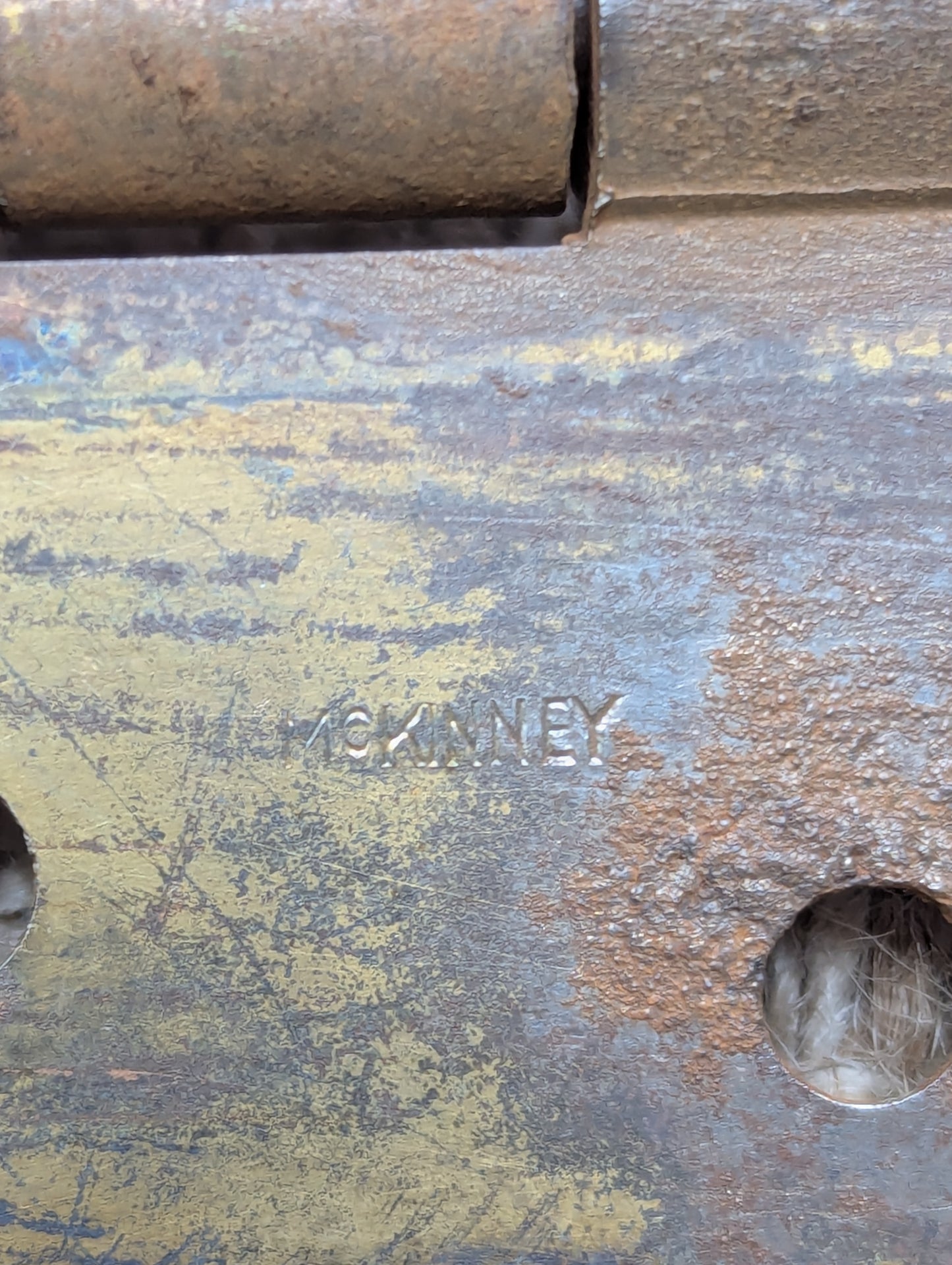 3" x 3" Antique McKinney Ball Tip Door Hinge