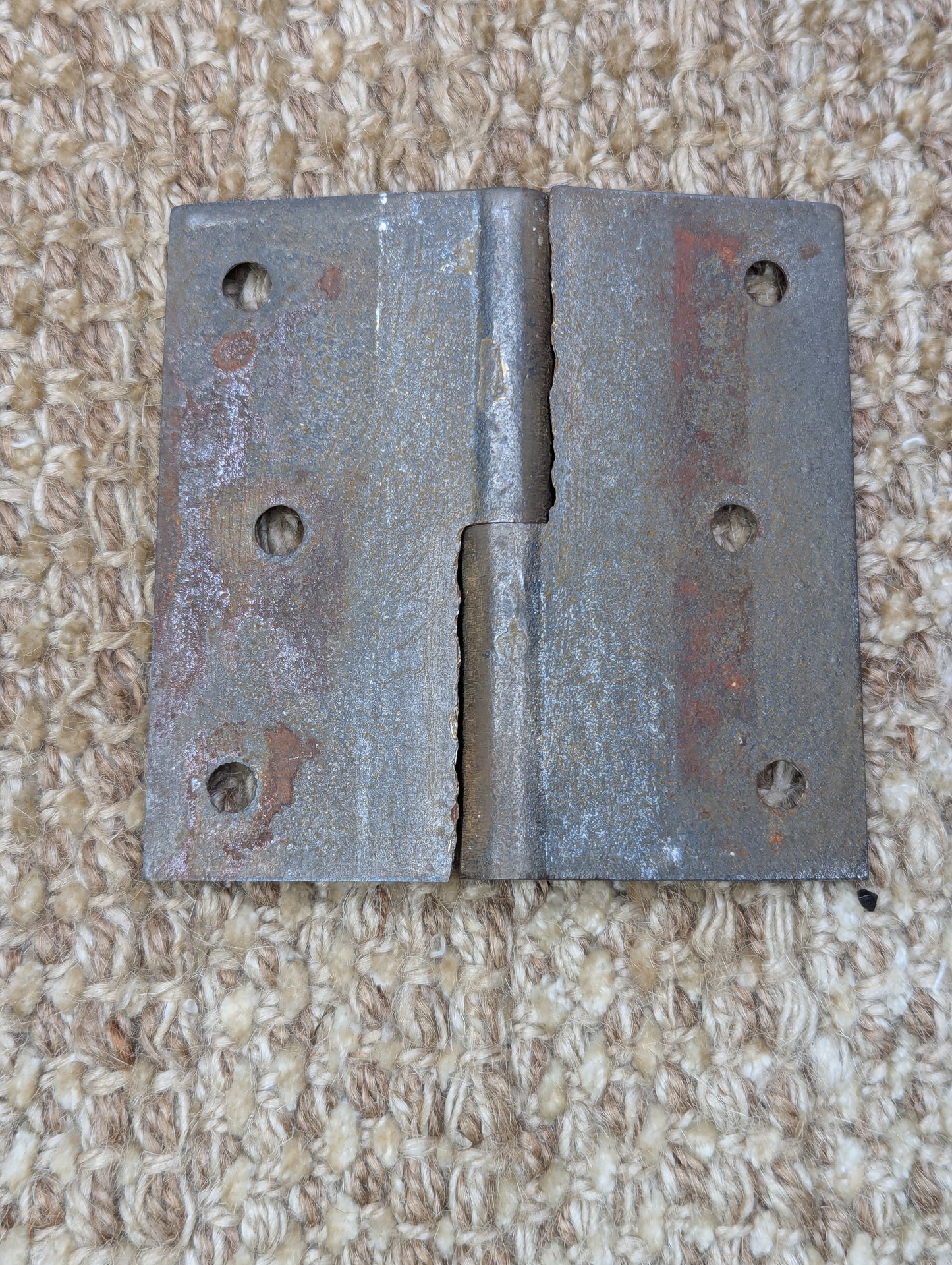 3 1/2" x 3 1/2" Antique Cast Iron Left Lift Off Hinge