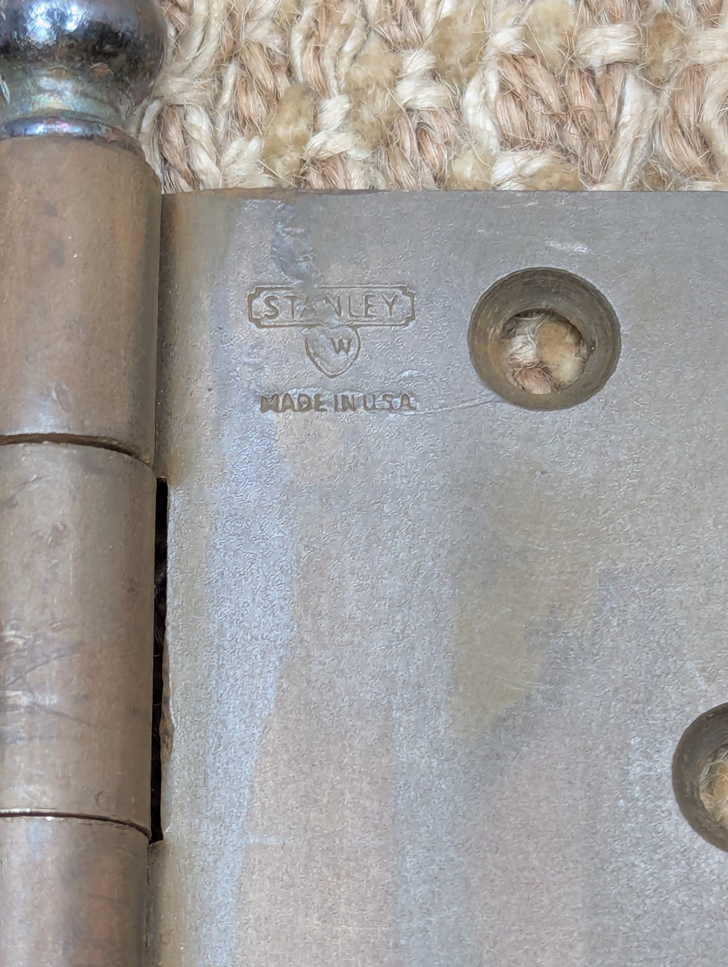 4 1/2" x 4 1/2" Stanley Steel Ball Tip Door Hinge Door Hardware