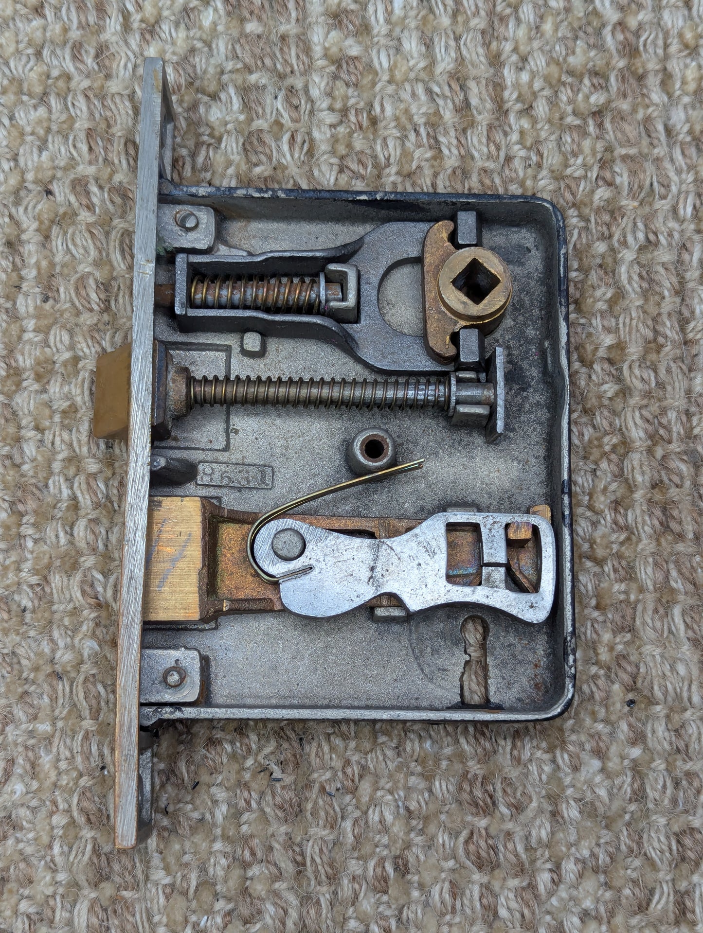 Antique Norwalk Interior Mortise Lock Door Hardware #8531