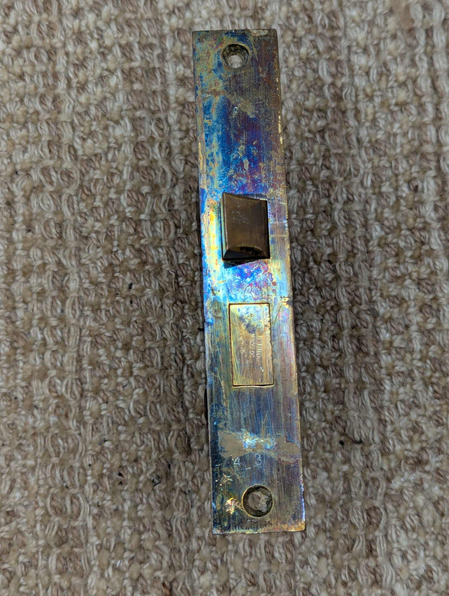 Antique Norwalk Interior Mortise Lock Door Hardware #8531